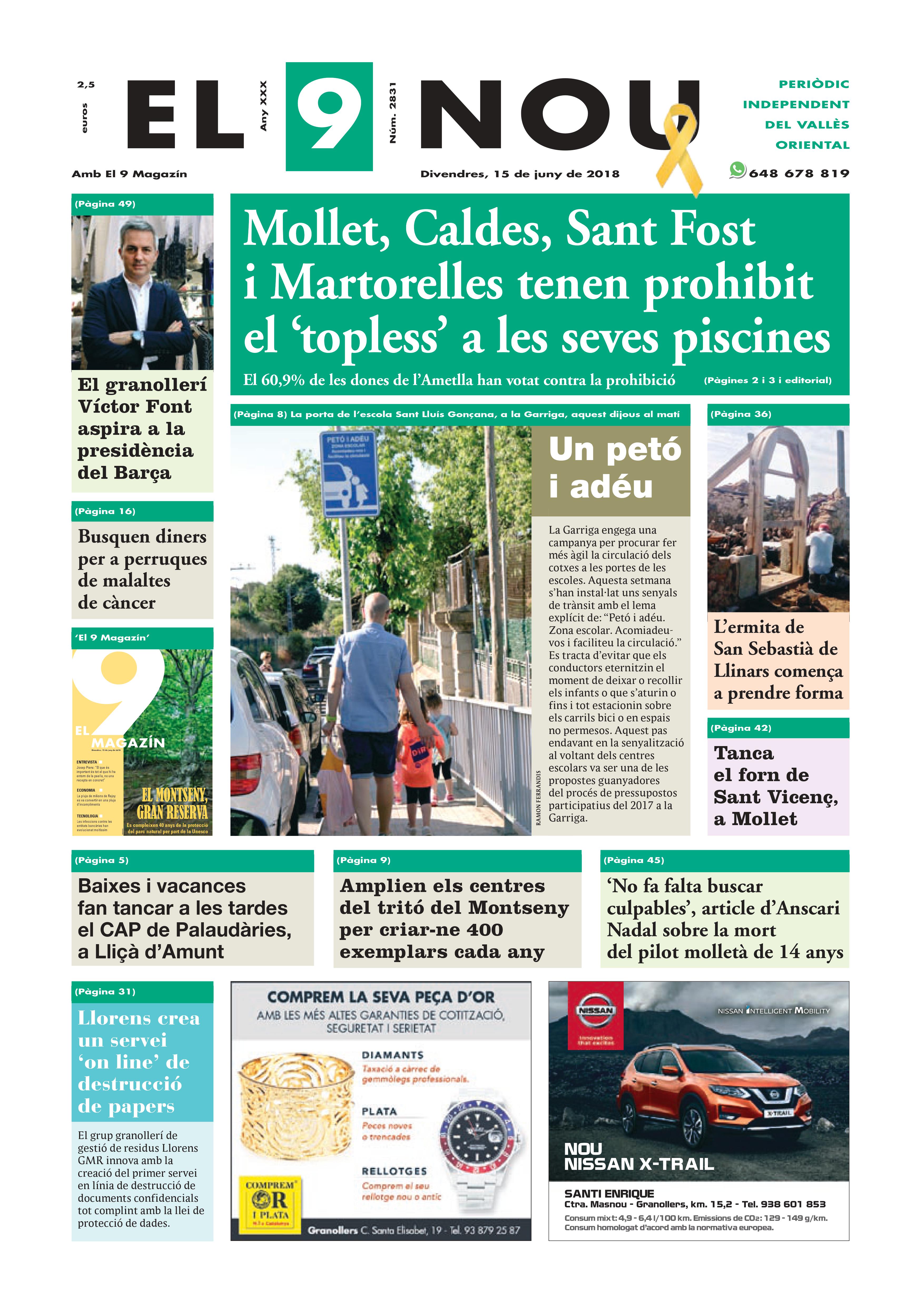 Primera plana EL 9 NOU 15_06_18 Vallès