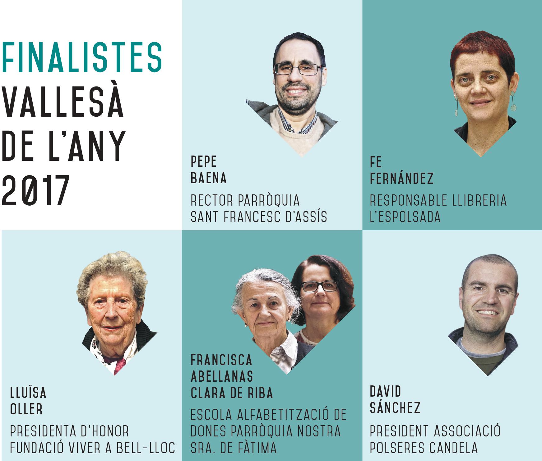 Els cinc candidats a Vallesà de l'any