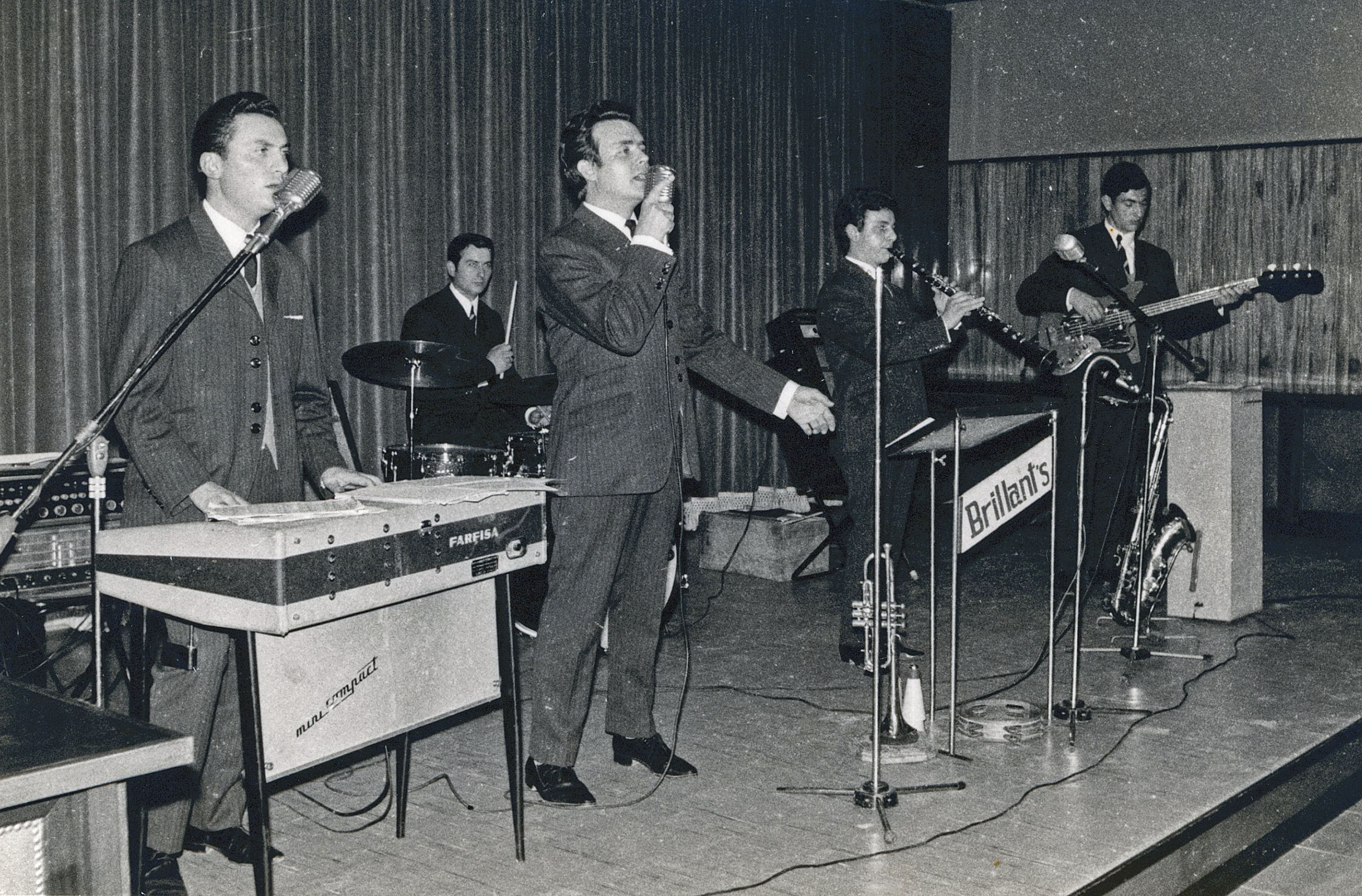 Una actuació d'Els Brillant's a Manlleu, l'any 1968