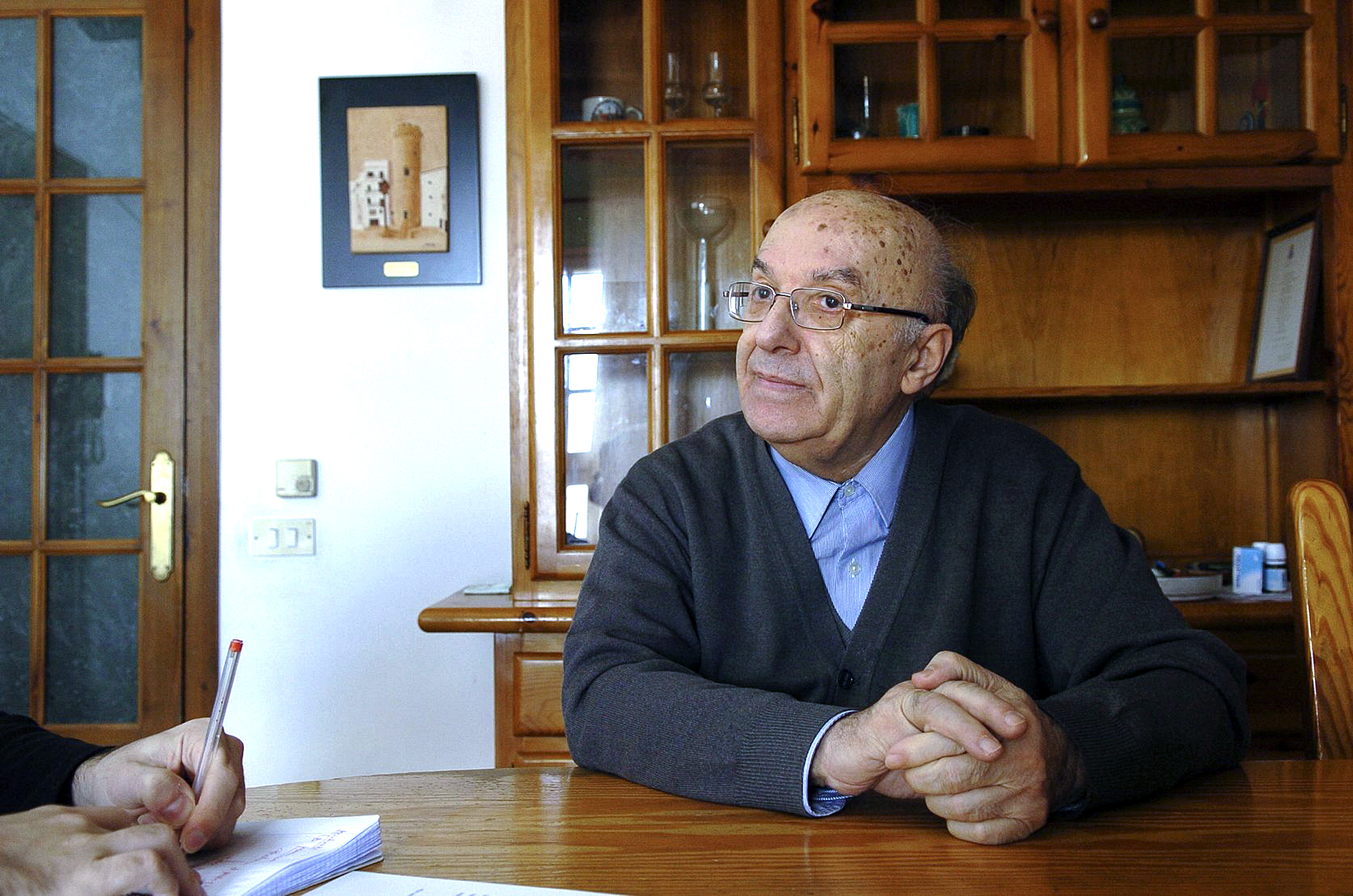 Mossèn Francesc Malgosa, en una entrevista a EL 9 NOU l'any 2010 quan es va jubilar