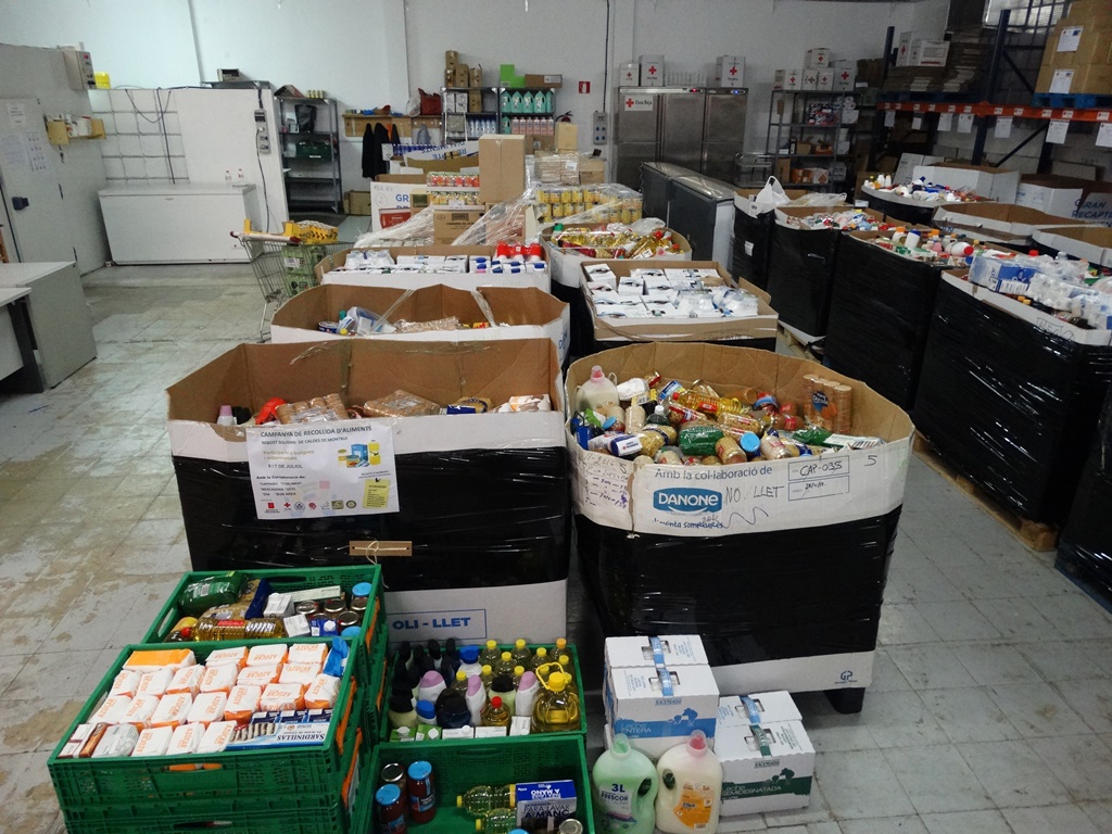 Els aliments recollits es destinaran a famílies usuàries del Rebost Solidari