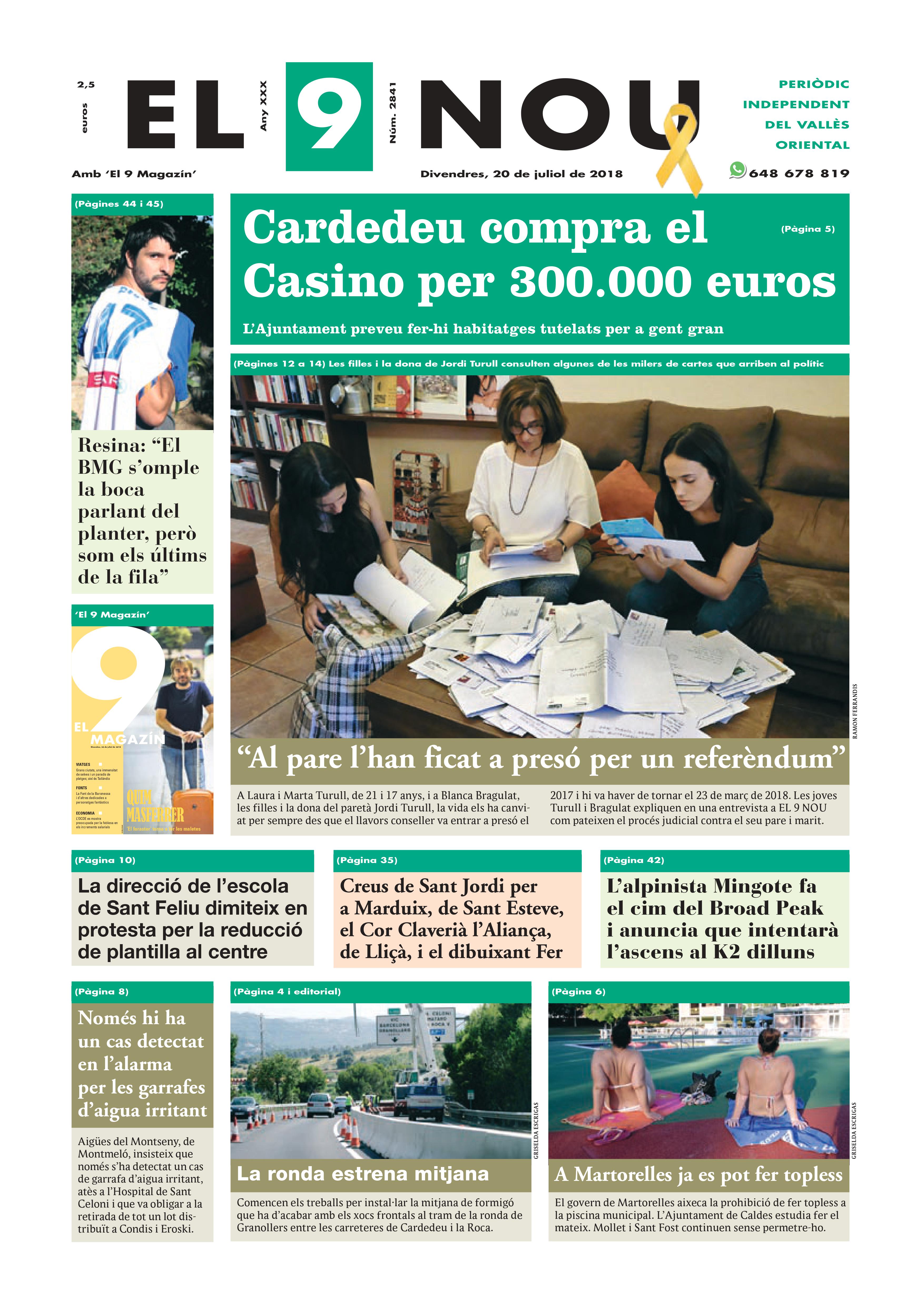 Primera plana EL 9 NOU 20_07_18 Vallès
