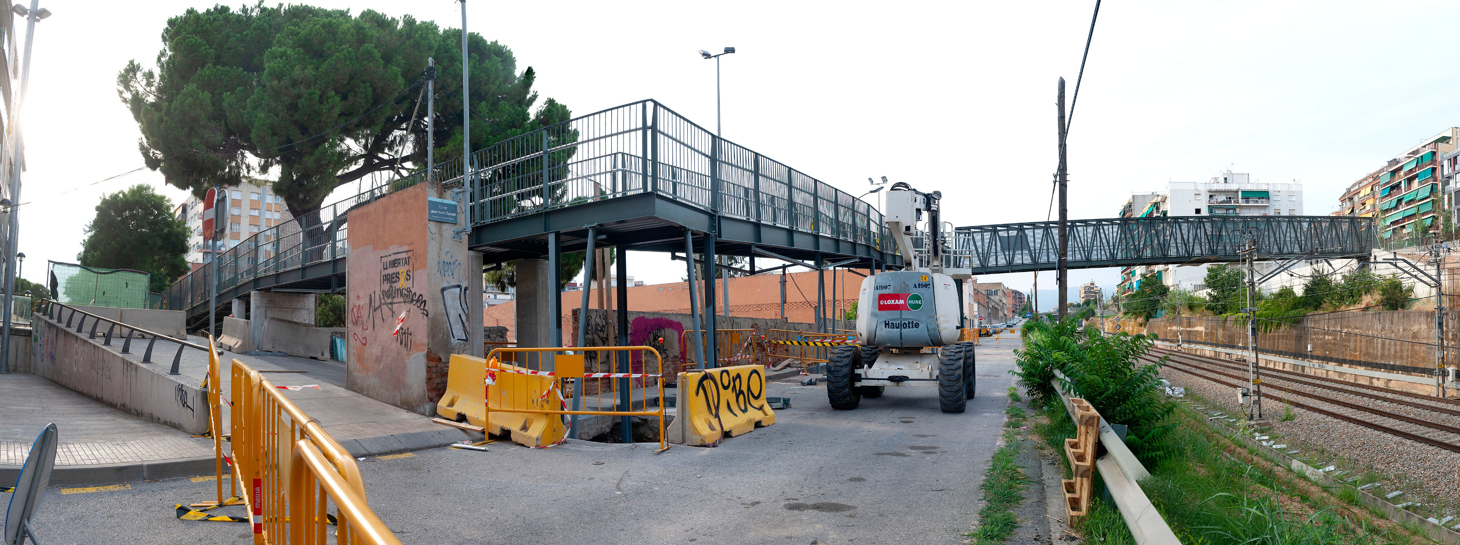 El nou pont connecta amb el barri de la Font Verda