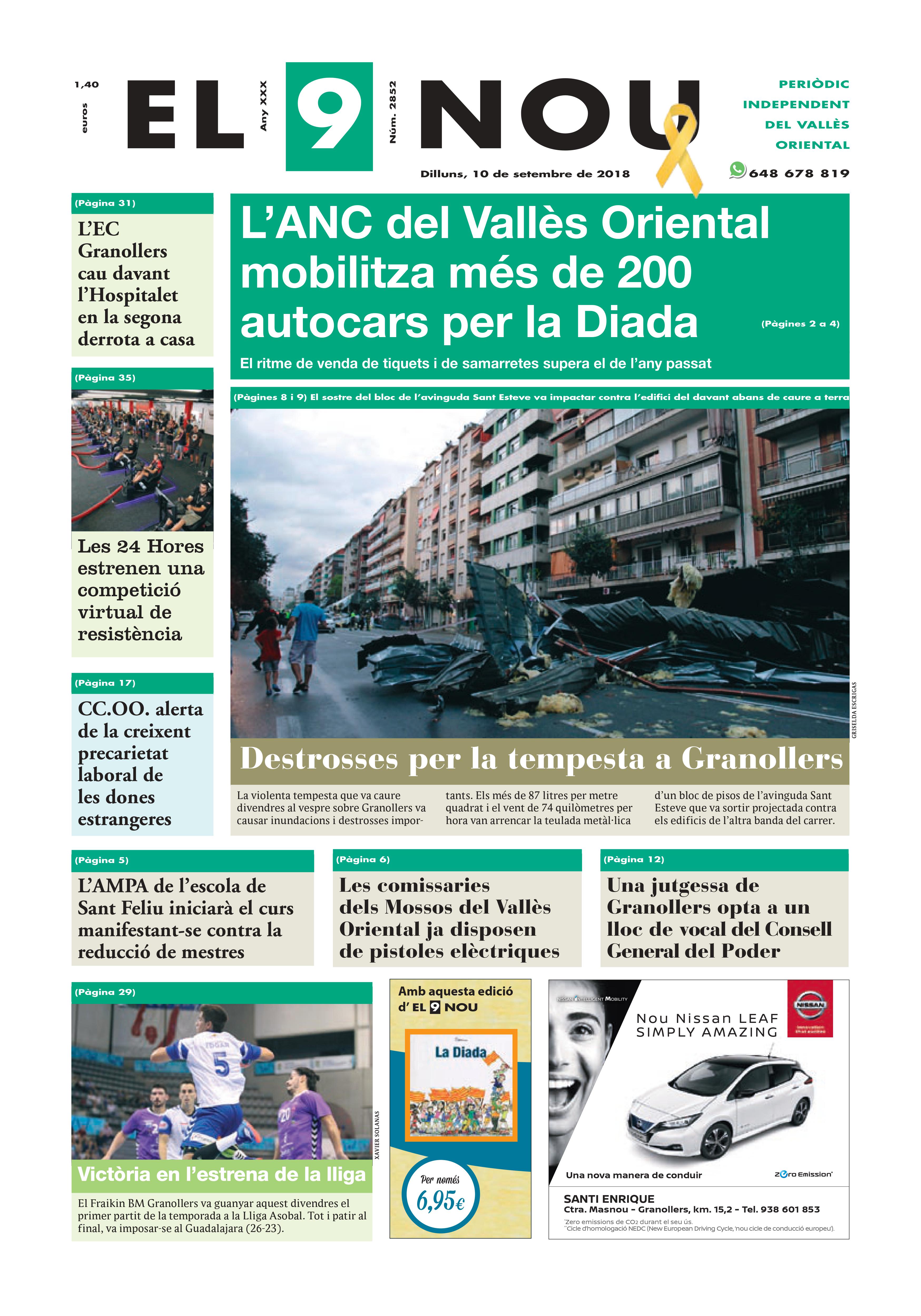 Primera Plana EL 9 NOU 10_09_18 Vallès