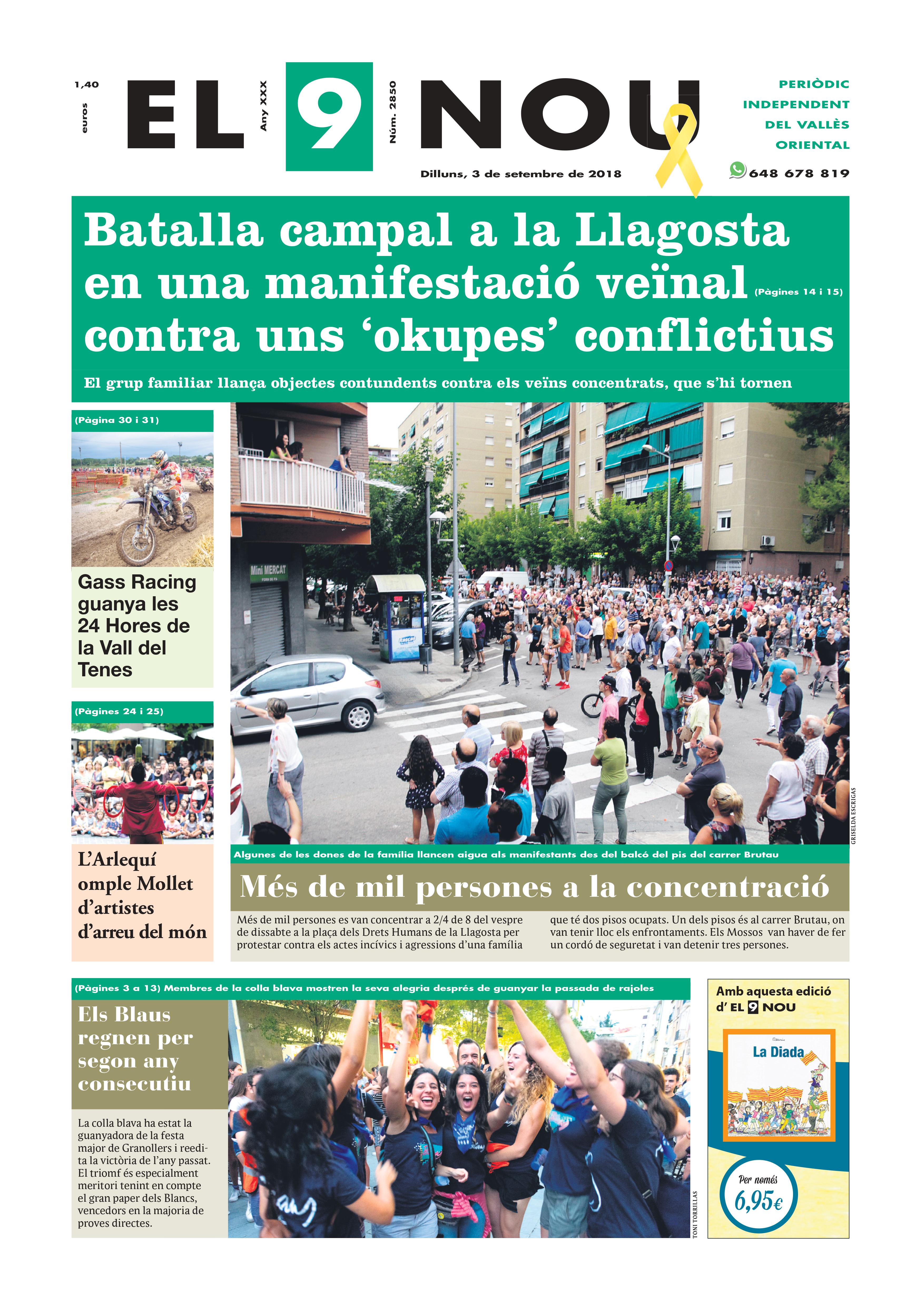 Primera Plana El 9 NOU 03_09_18 Vallès