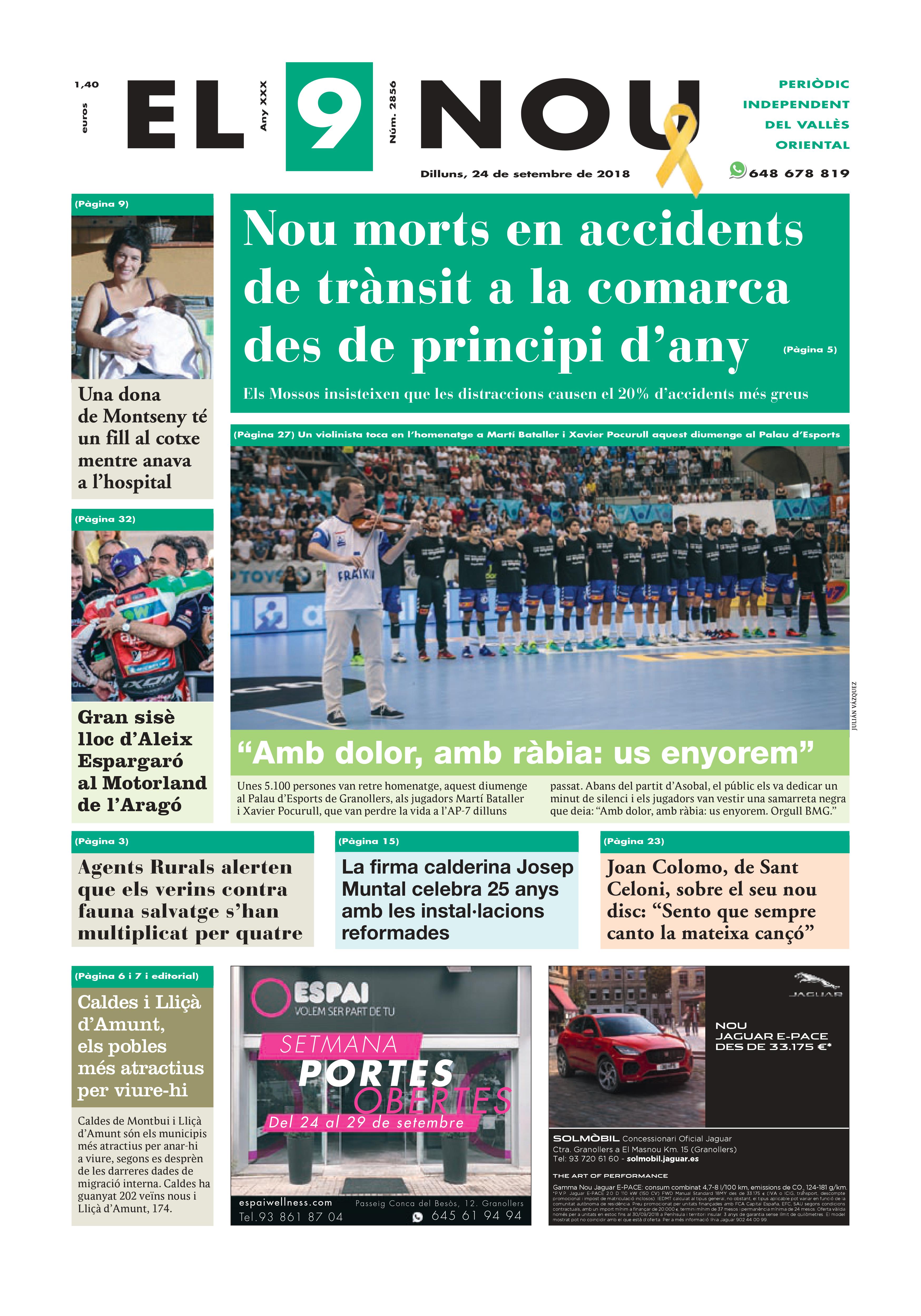 Primera plana EL 9 NOU 24_09_18 Vallès