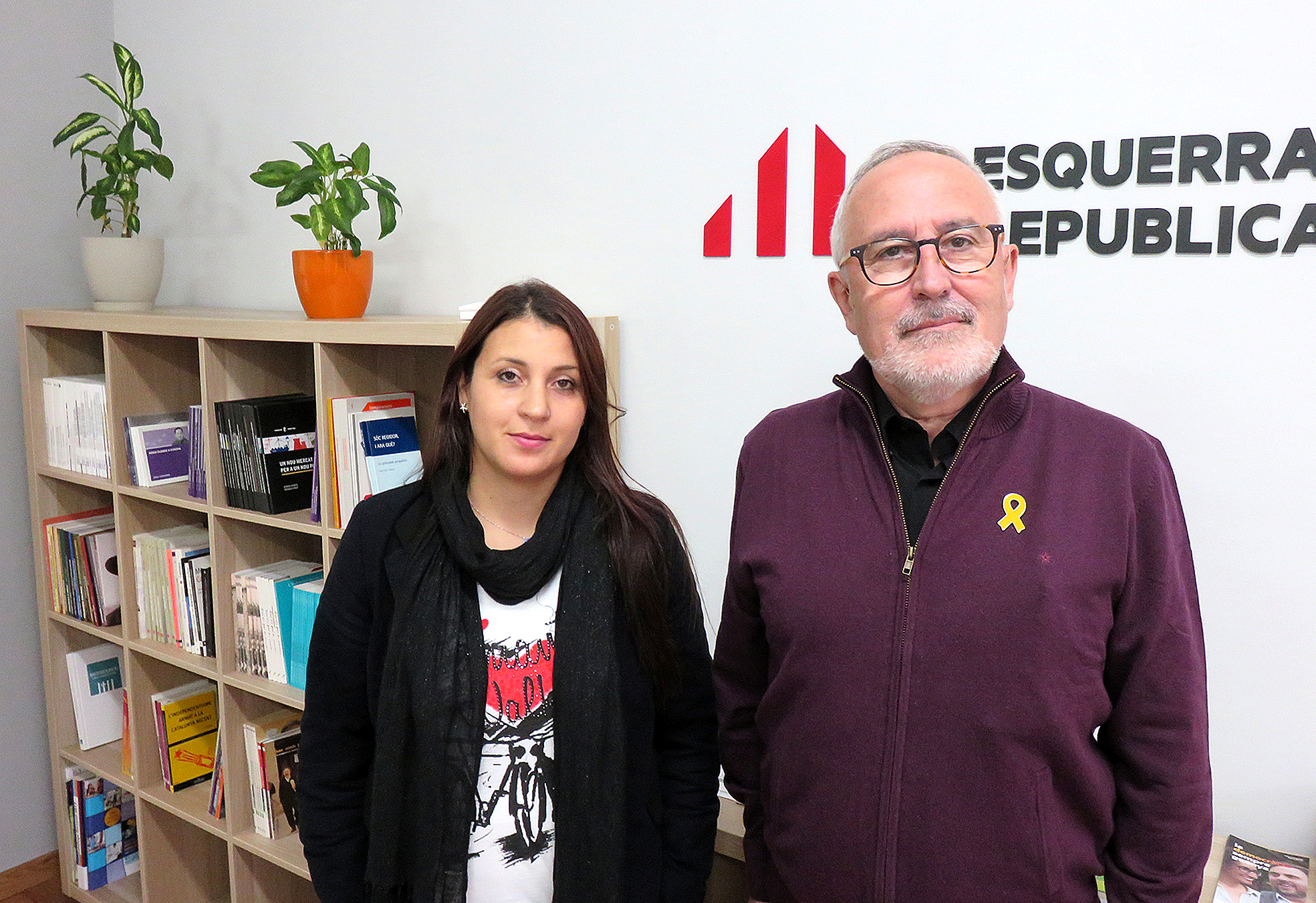 Assia Cherdal i Joan Tuset, d'ERC a Canovelles