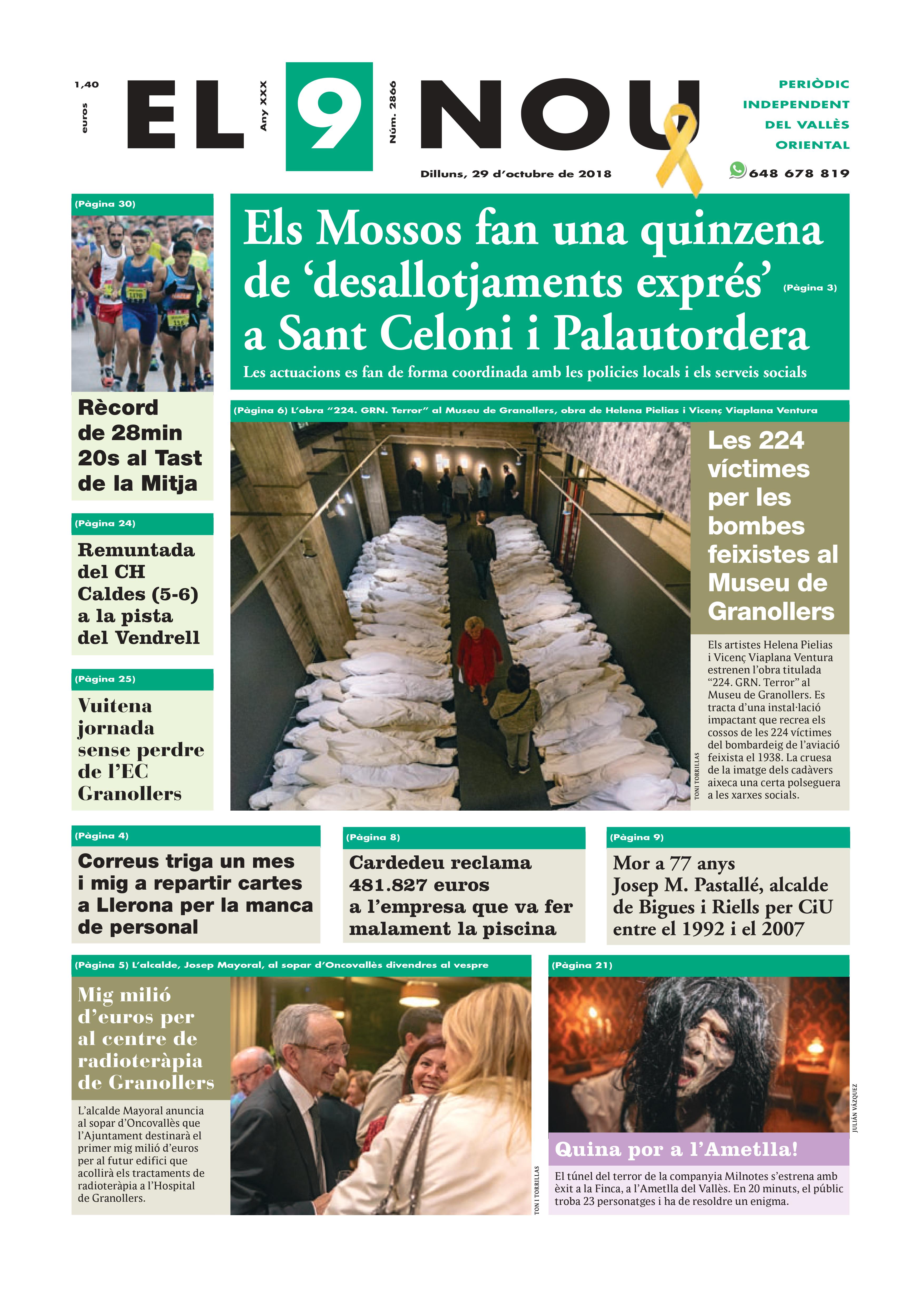 Primera plana EL 9 NOU 29_10_18 Vallès