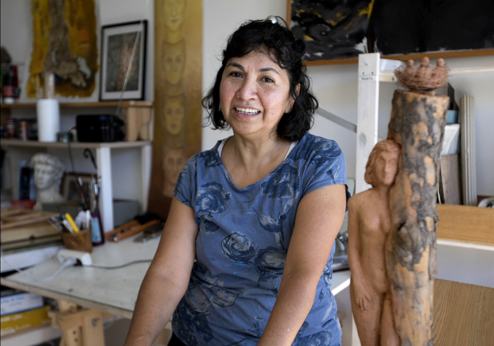 Martha Castellanos, artista plàstic de Montseny