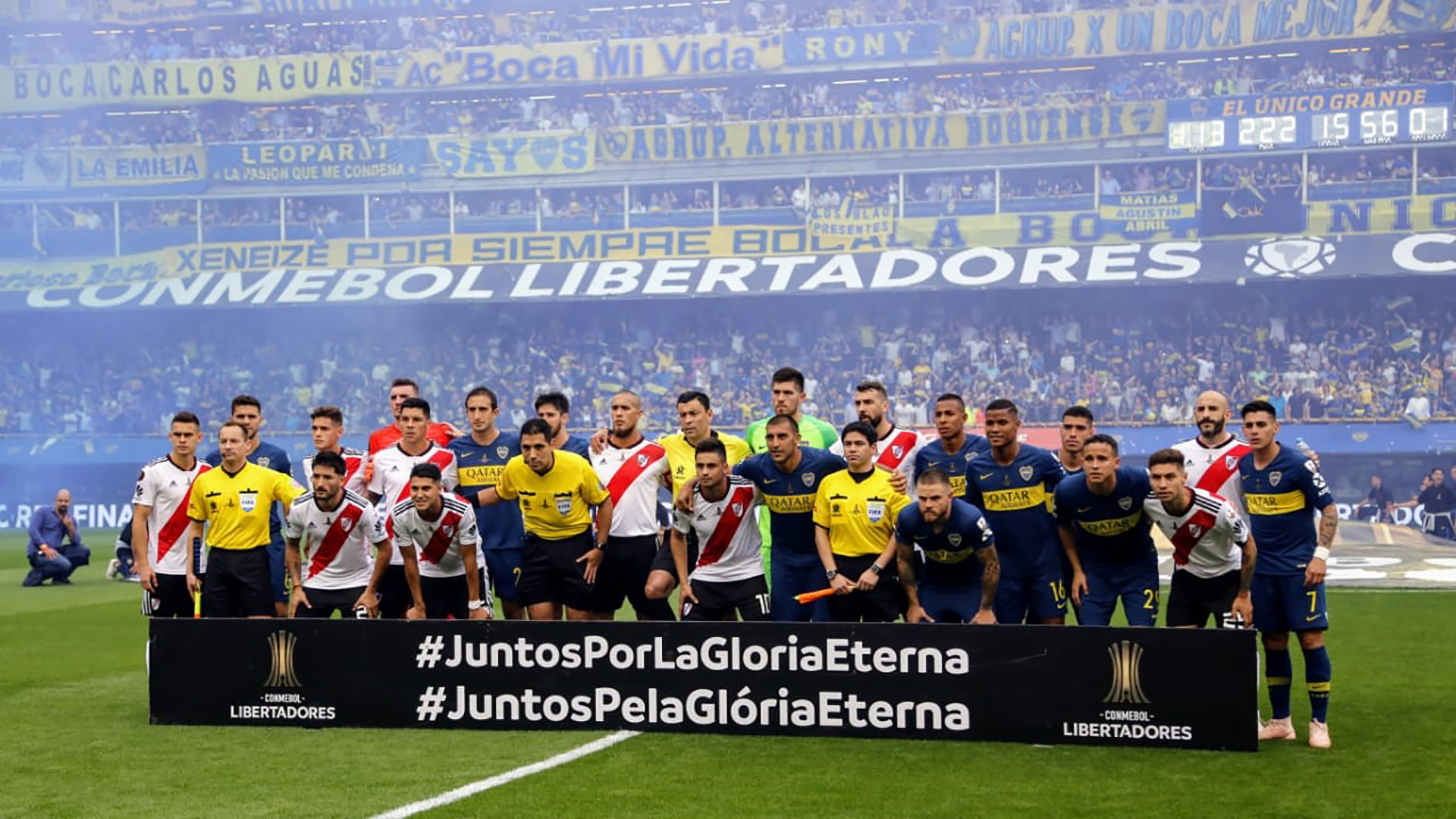 Imatge del partit d'anada de la final de la Copa Libertadores