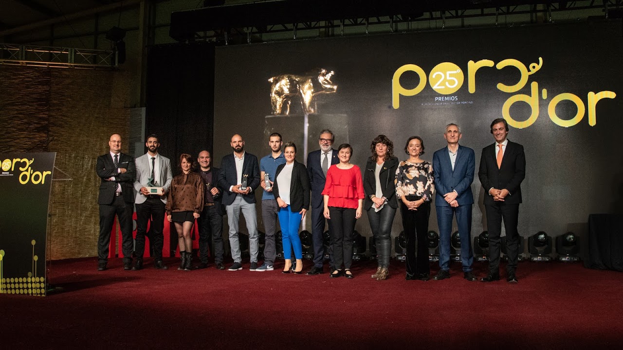Els premiats als Porc d'Or, a l'acte de Lleida