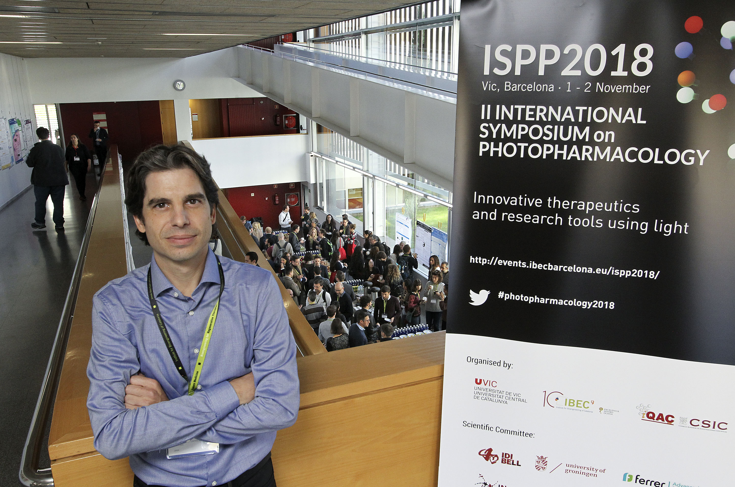 Xavier Rovira, dijous, després de l'inici del simposi internacional sobre fotofarmacologia