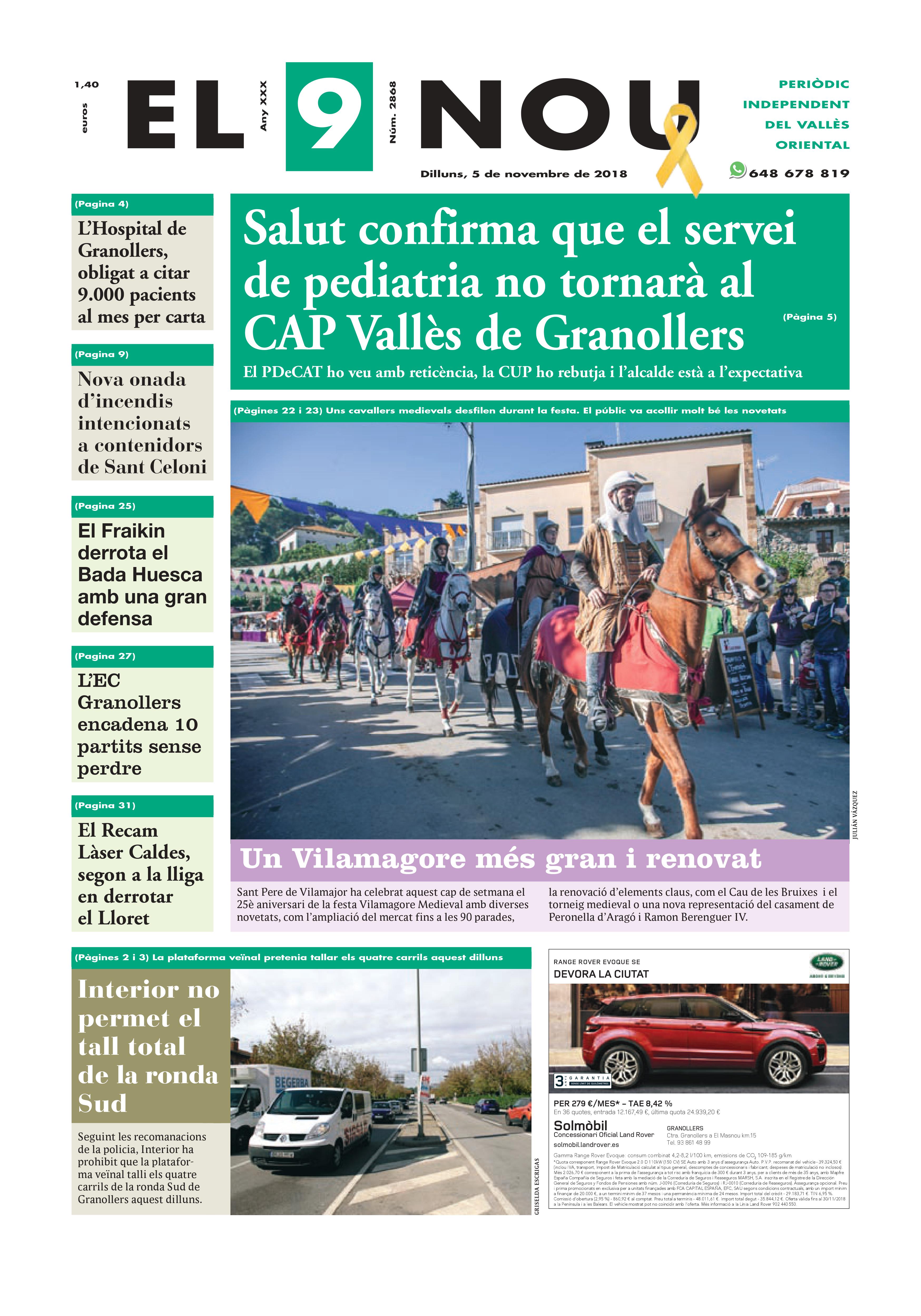 Primera plana EL 9 NOU 05_11_18