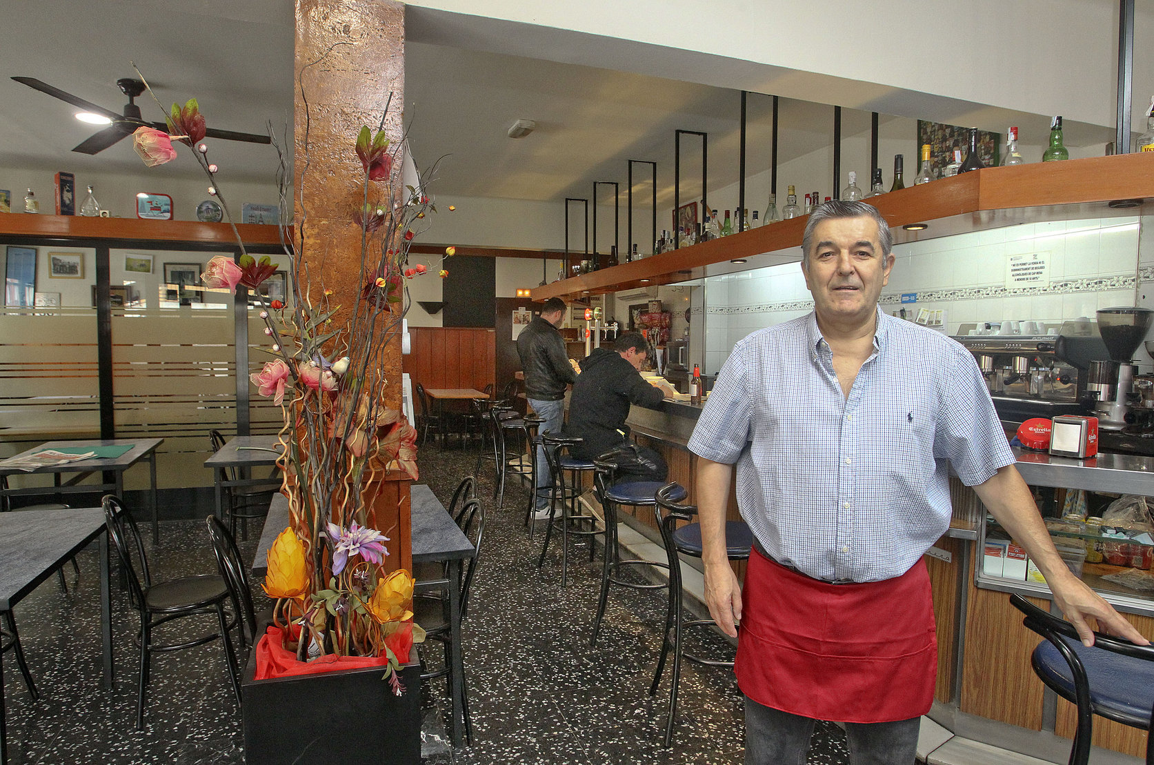 Lluís Pigallem, al bar restaurant Canigó