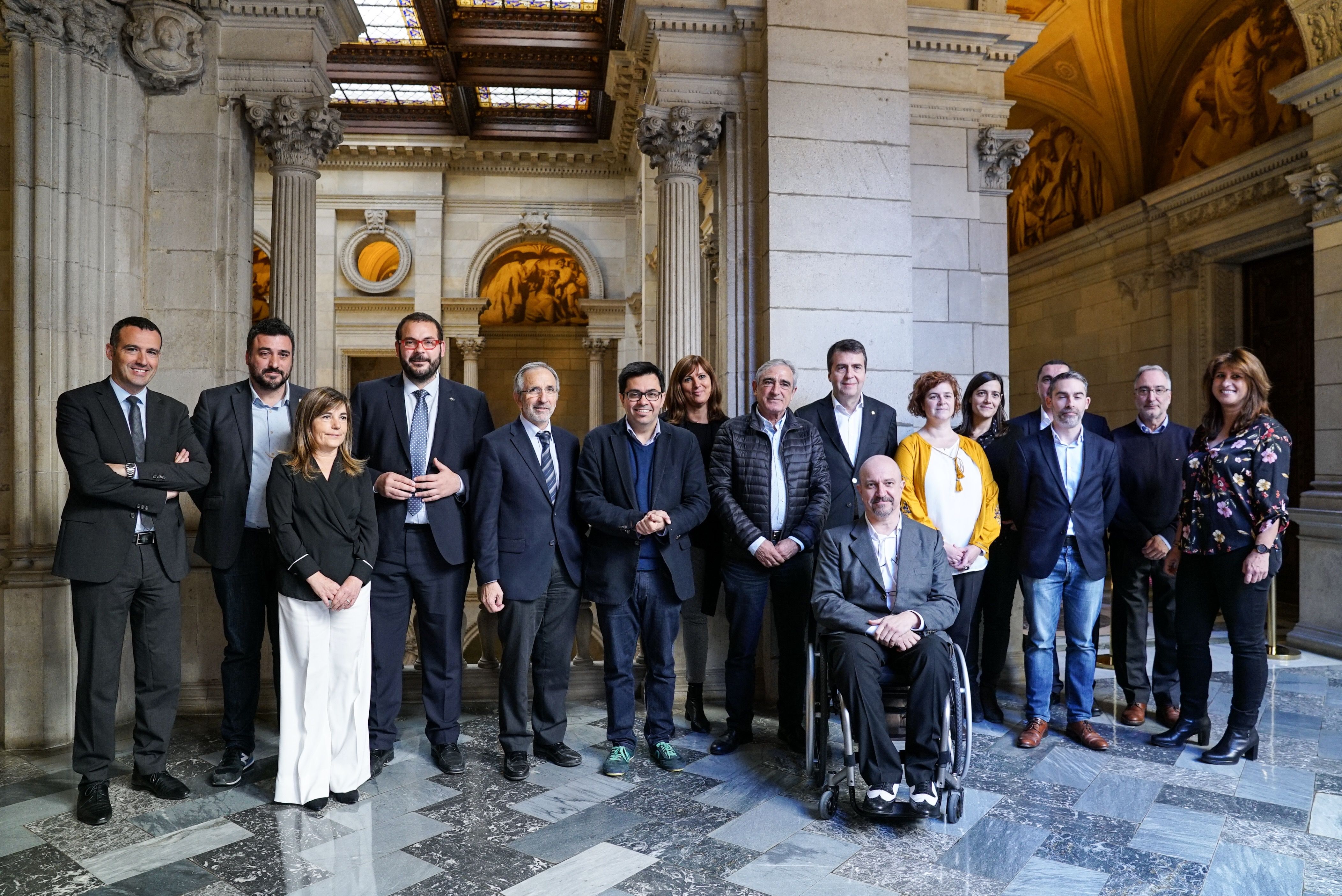 Els representants municipals aquest dimarts a l'ajuntament de Barcelona