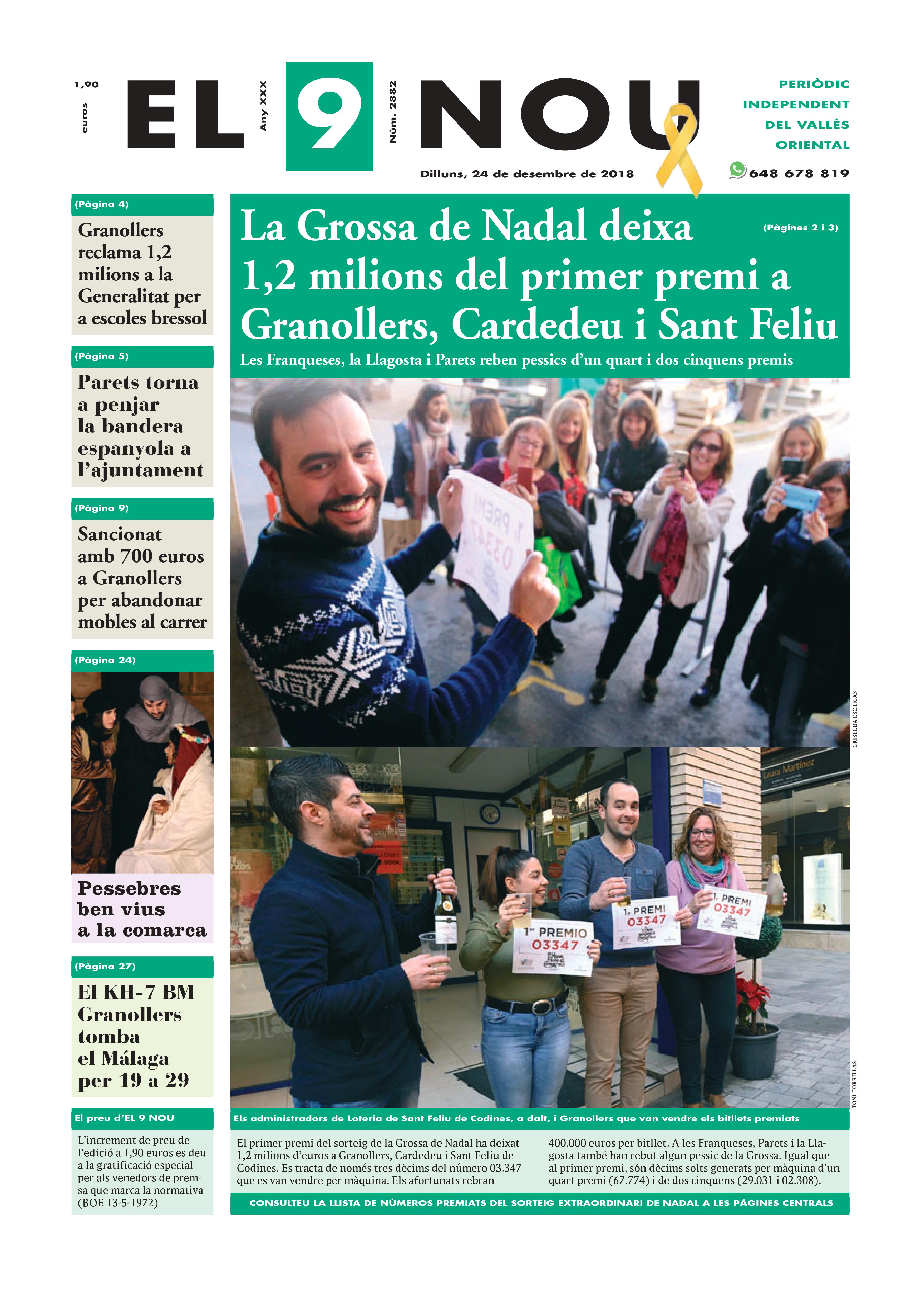 Primera plana EL 9 NOU 24_12_18 Vallès