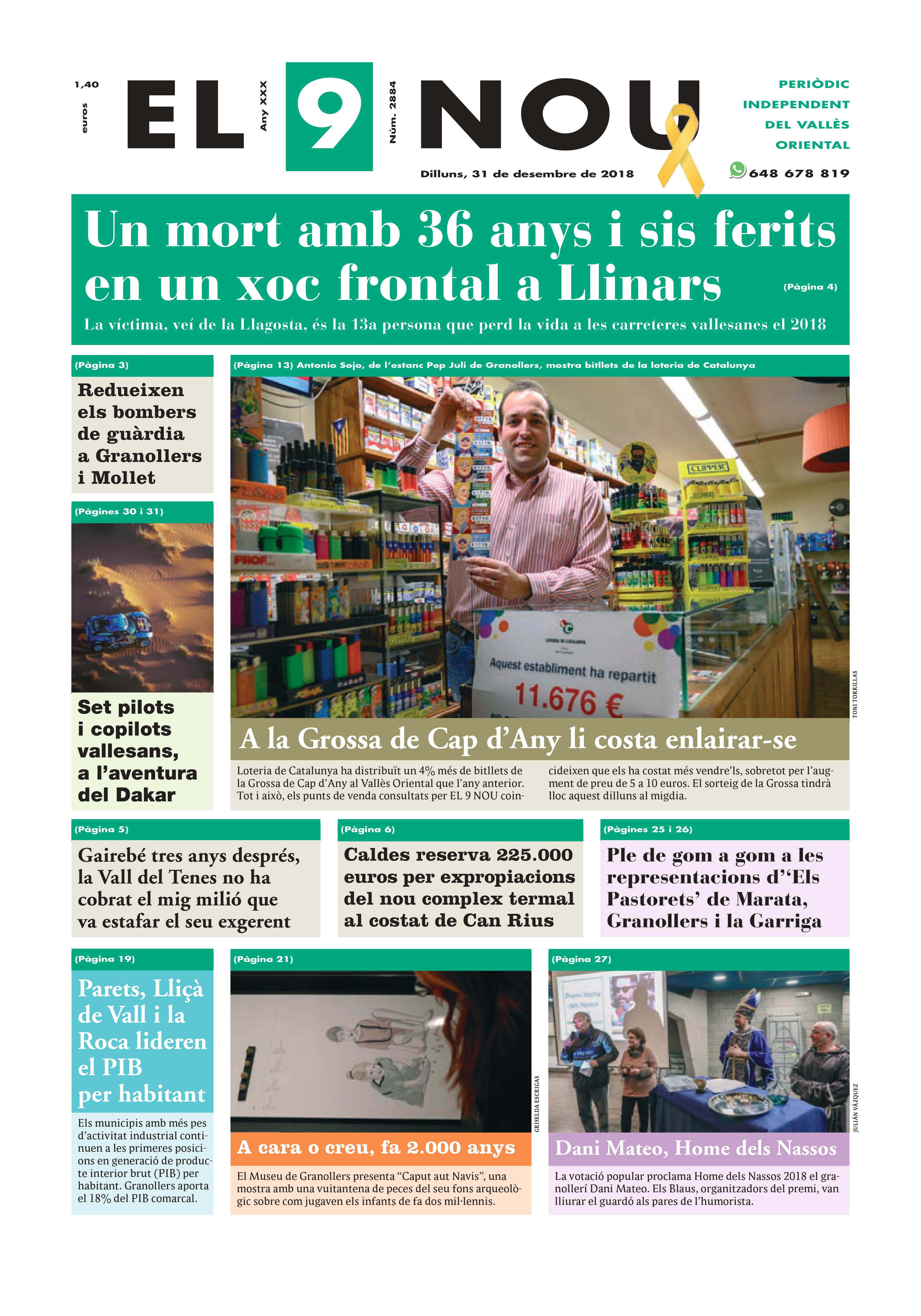 Primera plana EL 9 NOU 31_12_18 Vallès