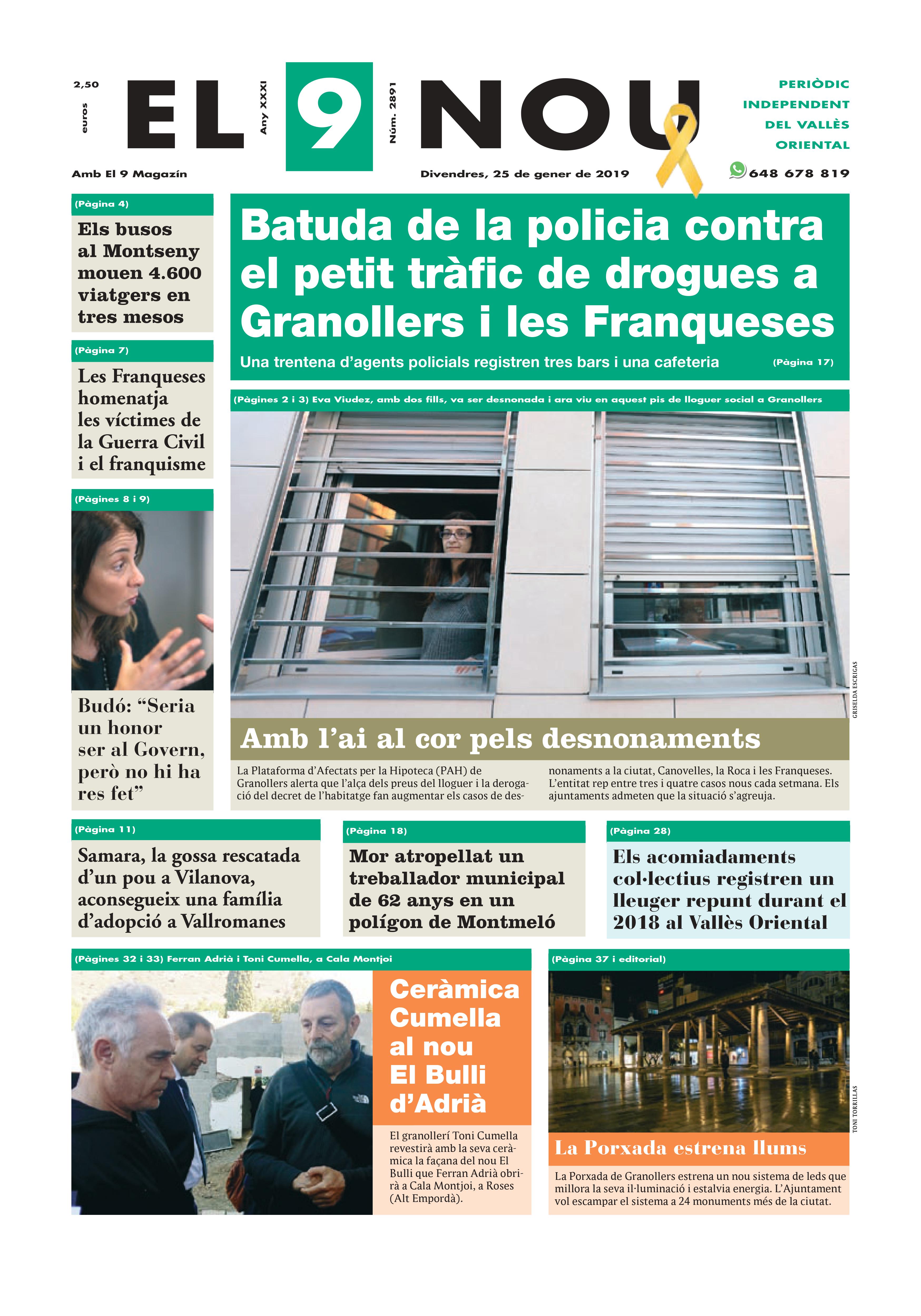 Primera plana EL 9 NOU 25_01_19 Vallès