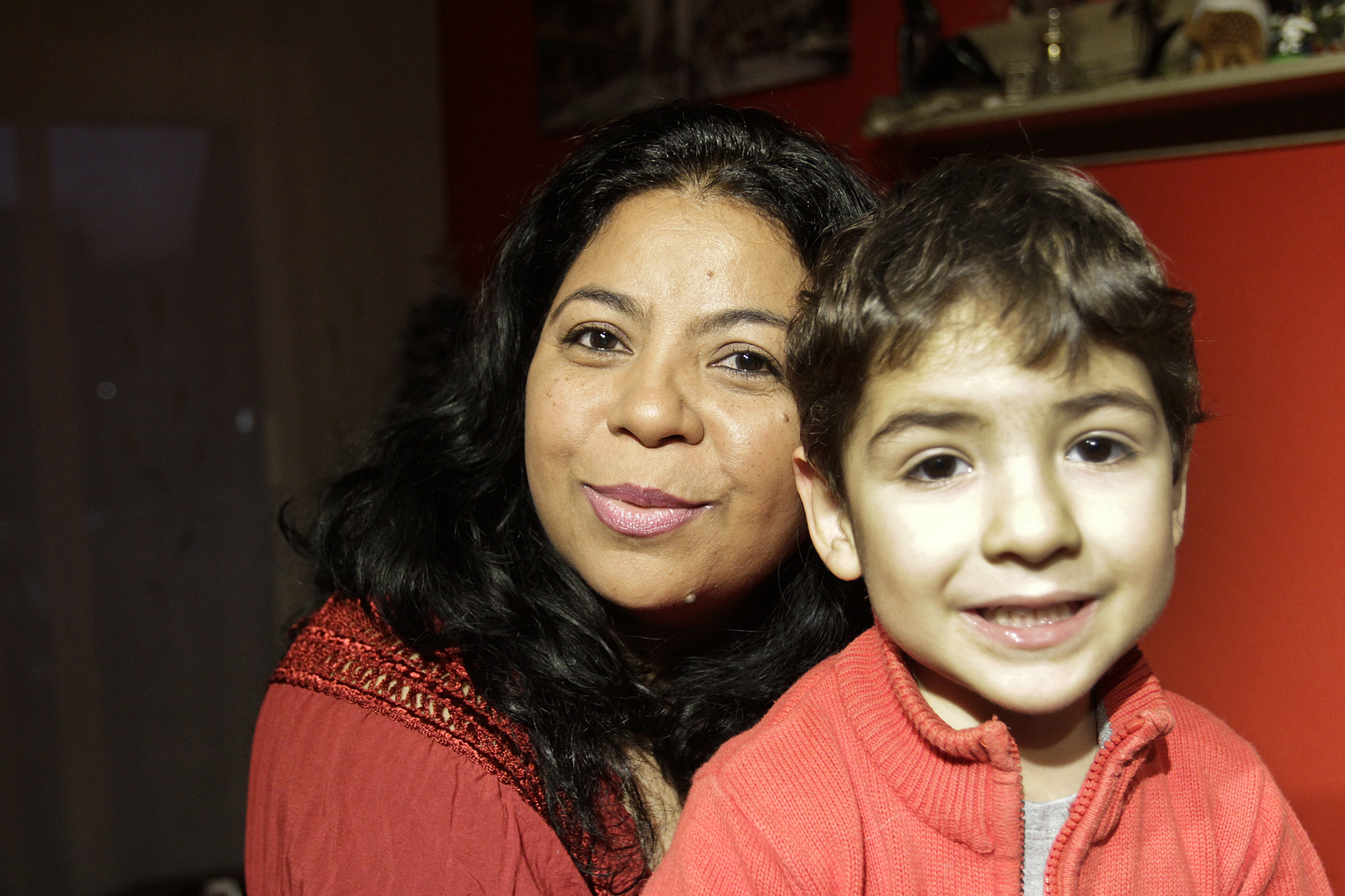 Tania Anglada i el seu fill, Leudis Madrid