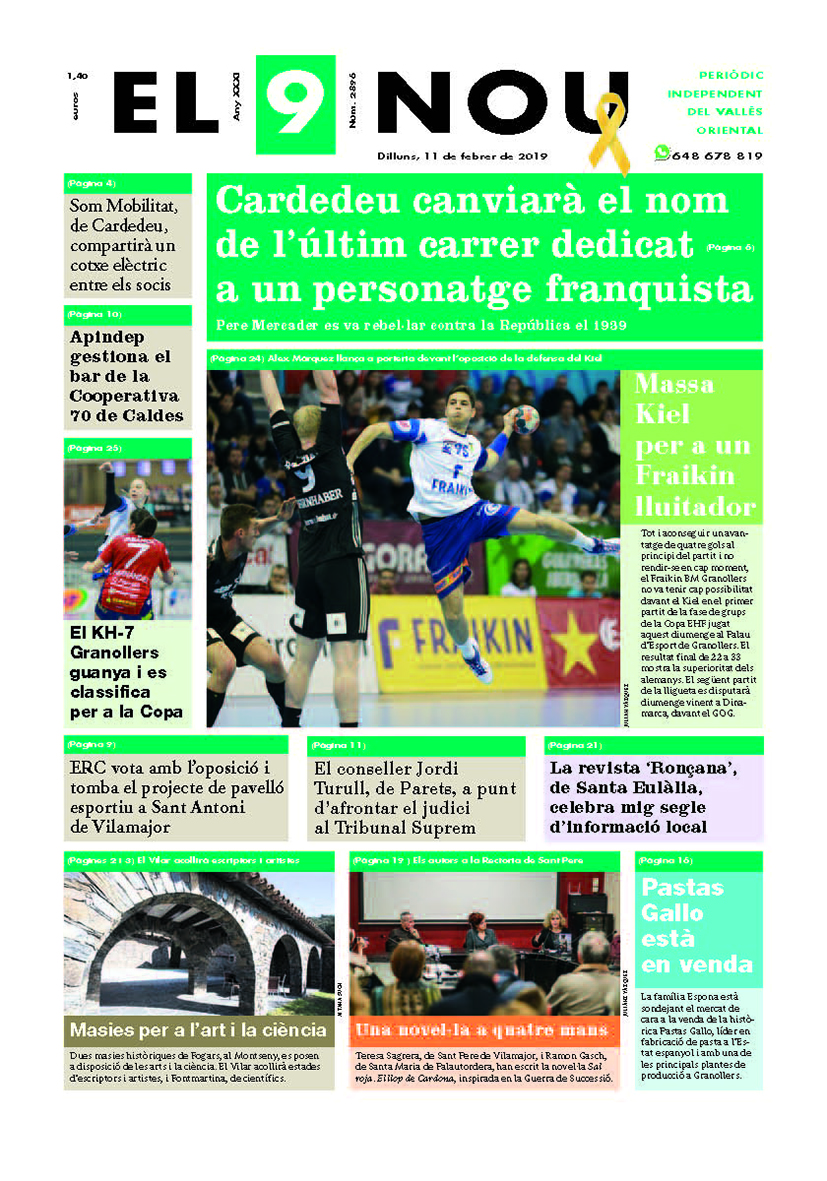 Primera plana El 9 Nou 11_02_19 Vallès