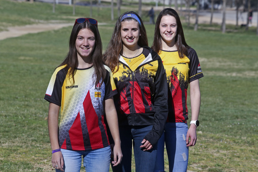 Lídia Criballés, Jana Aguilar i Mireia Lüscher són les tres atletes que es formen al Centre de Tecnificació de la FEEC