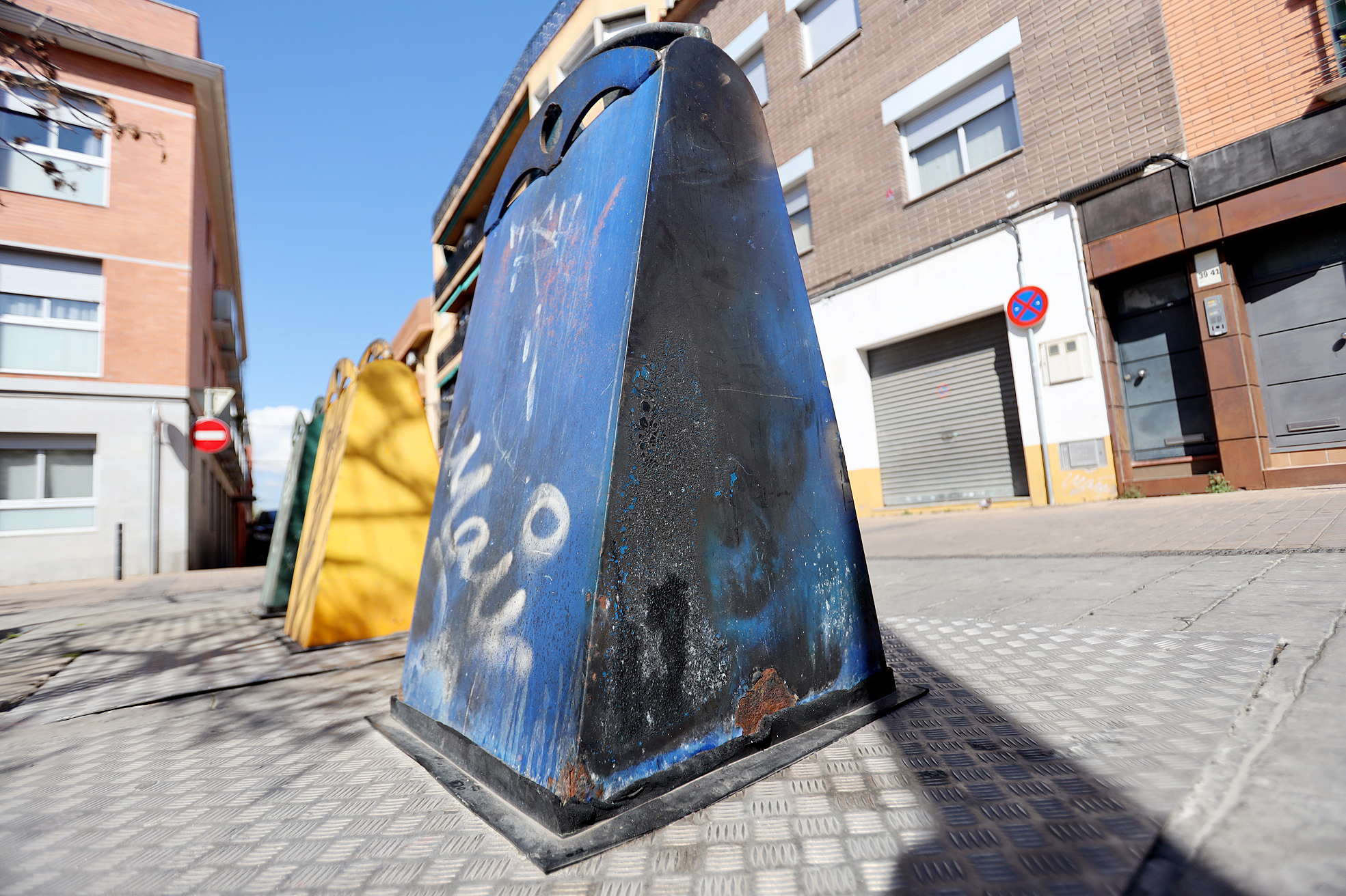 Els contenidors soterrats de la plaça Espanya de Granollers han patit incendis els últims dies