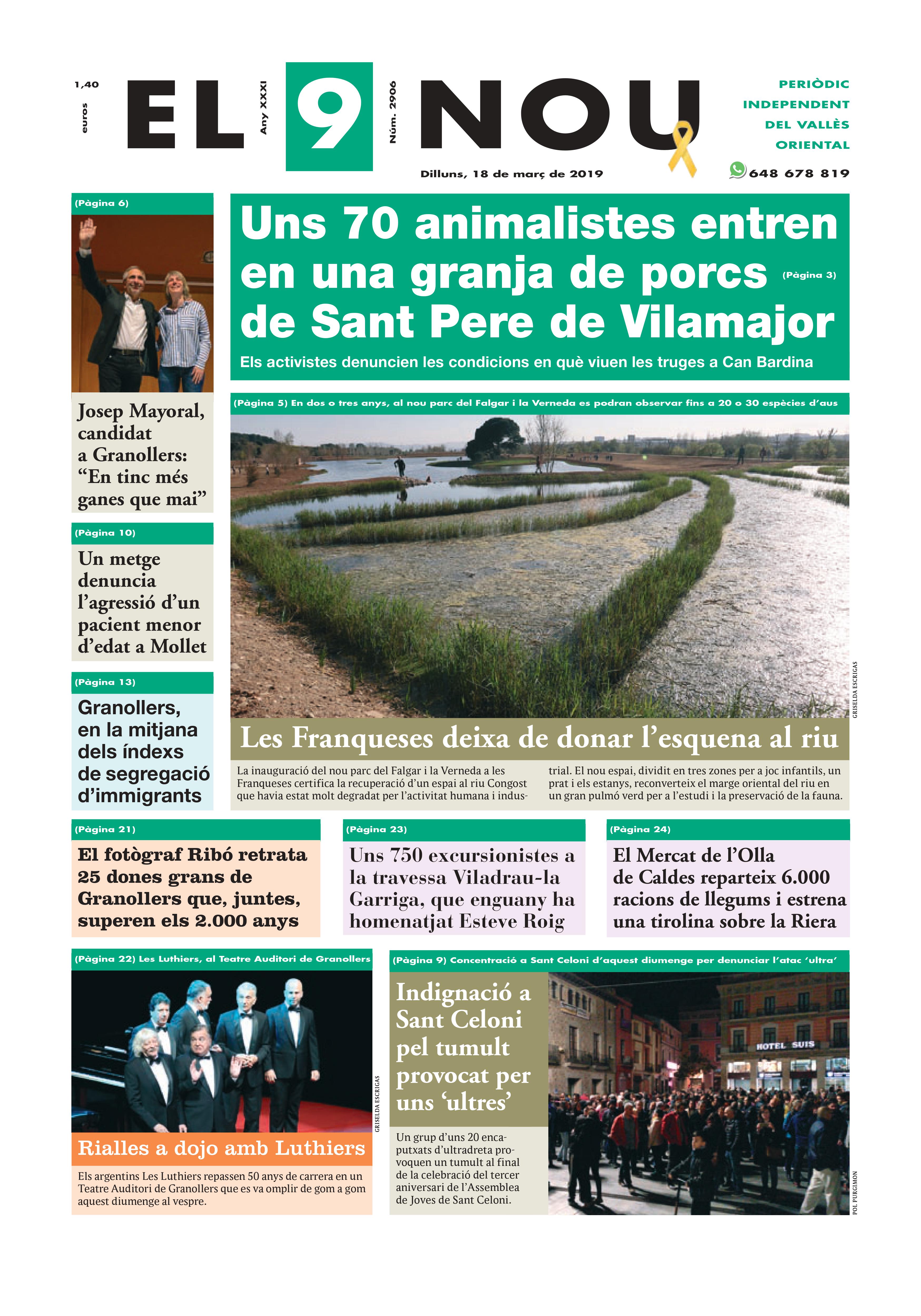 Primera plana EL 9 NOU 18_03_19 Vallès