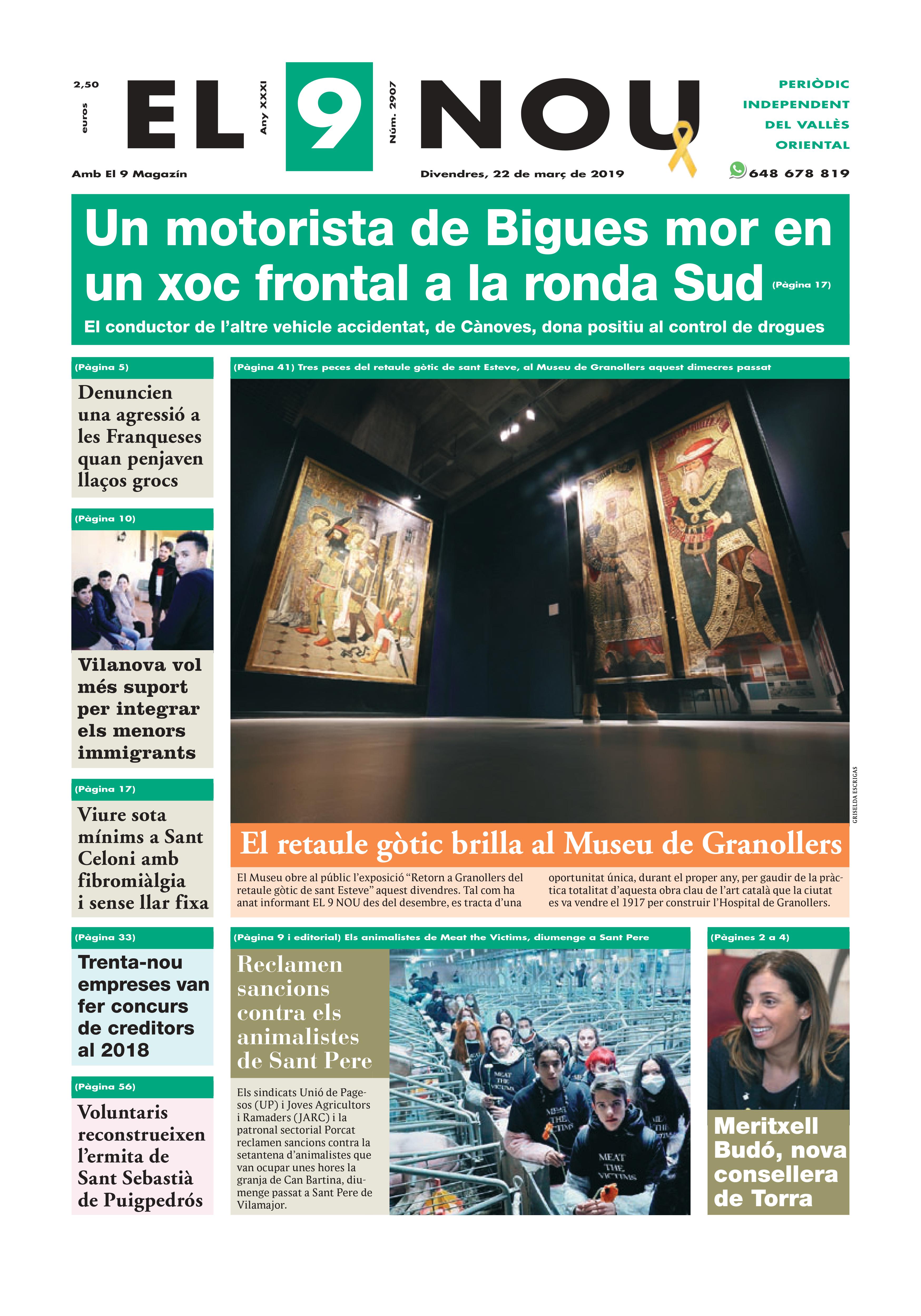 Primera plana EL 9 NOU 22_03_19 Vallès