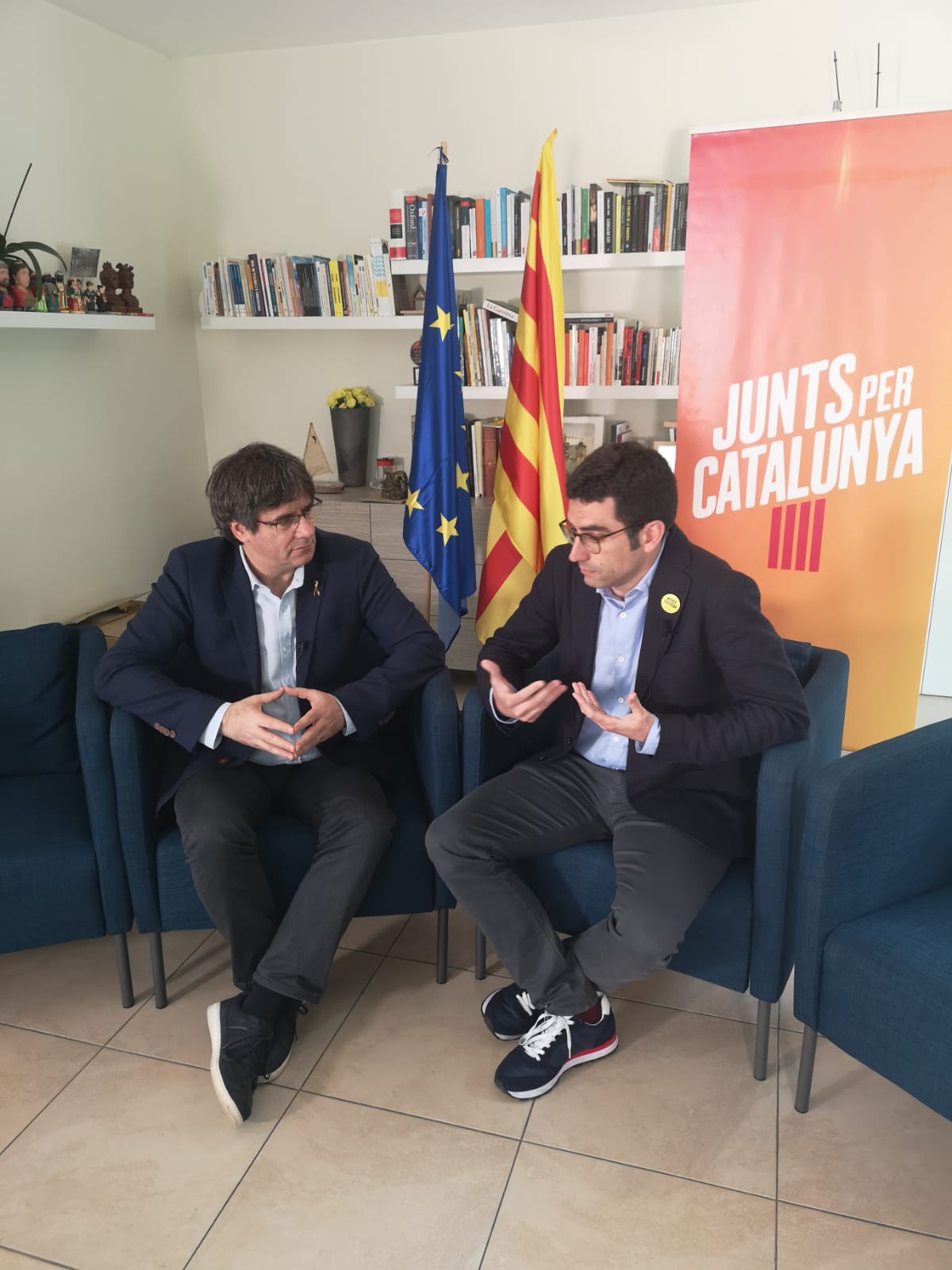 Àlex Sastre amb Carles Puigdemont