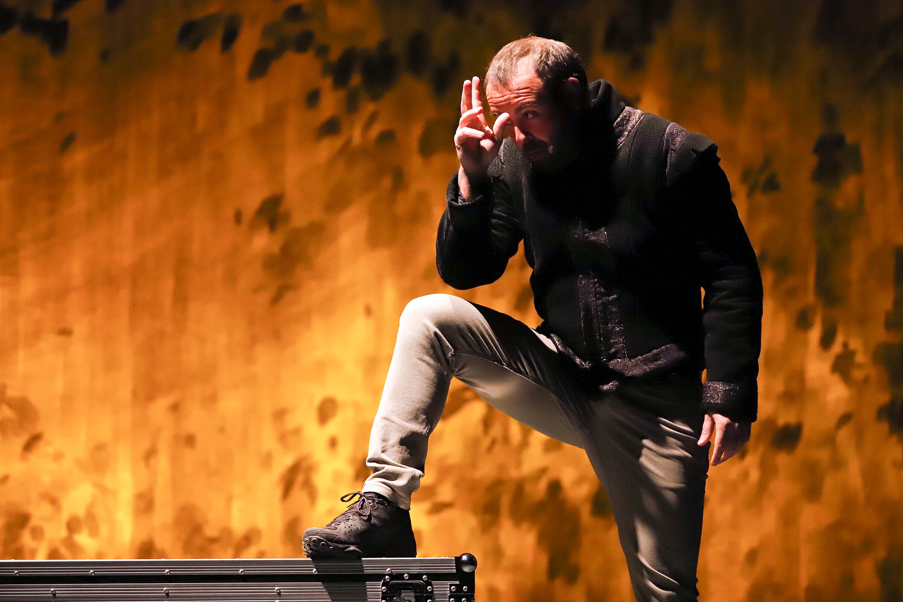 En Peyu, durant l'espectacle