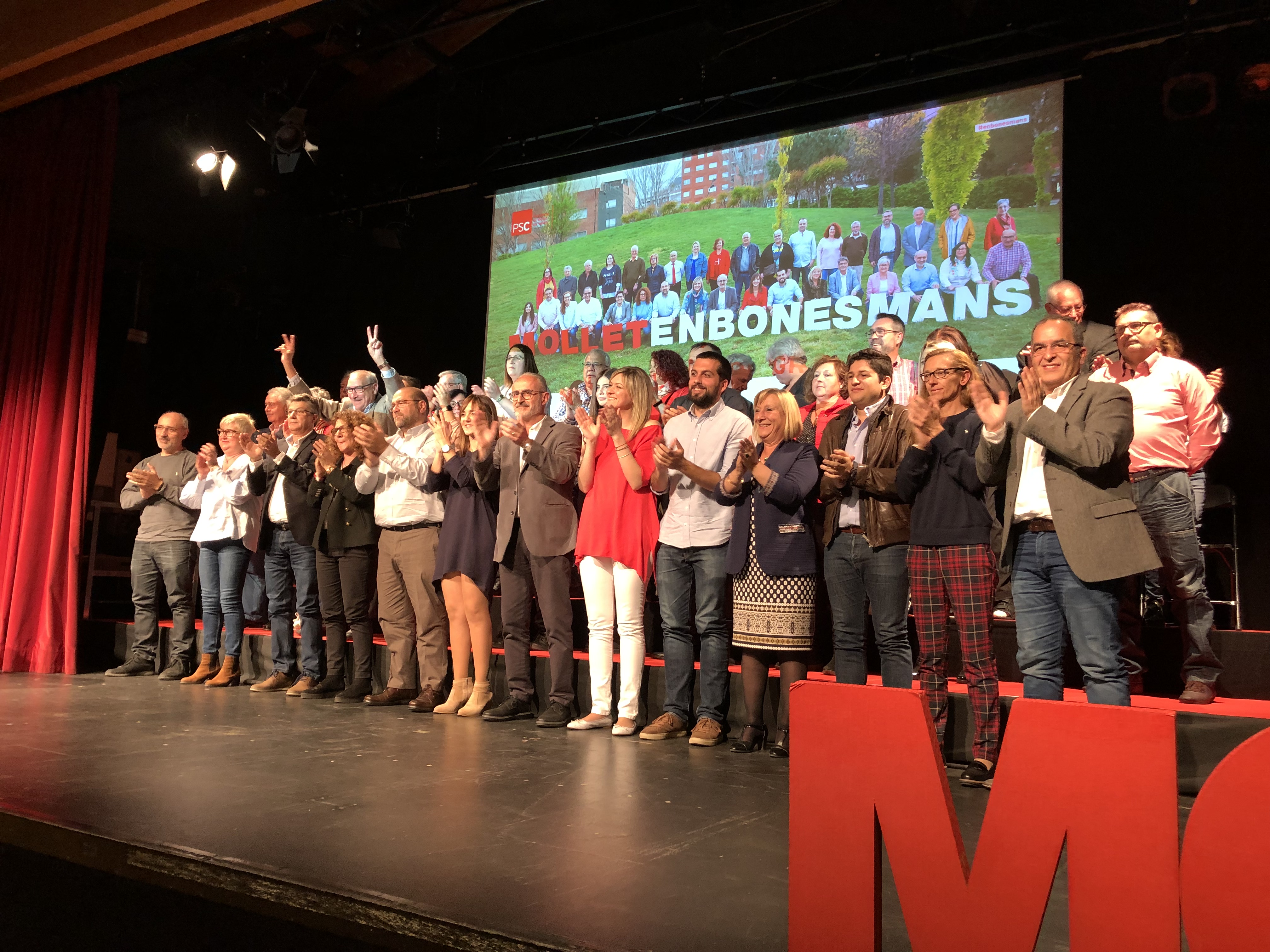 Josep Monràs i els 34 altres membres de la candidatura