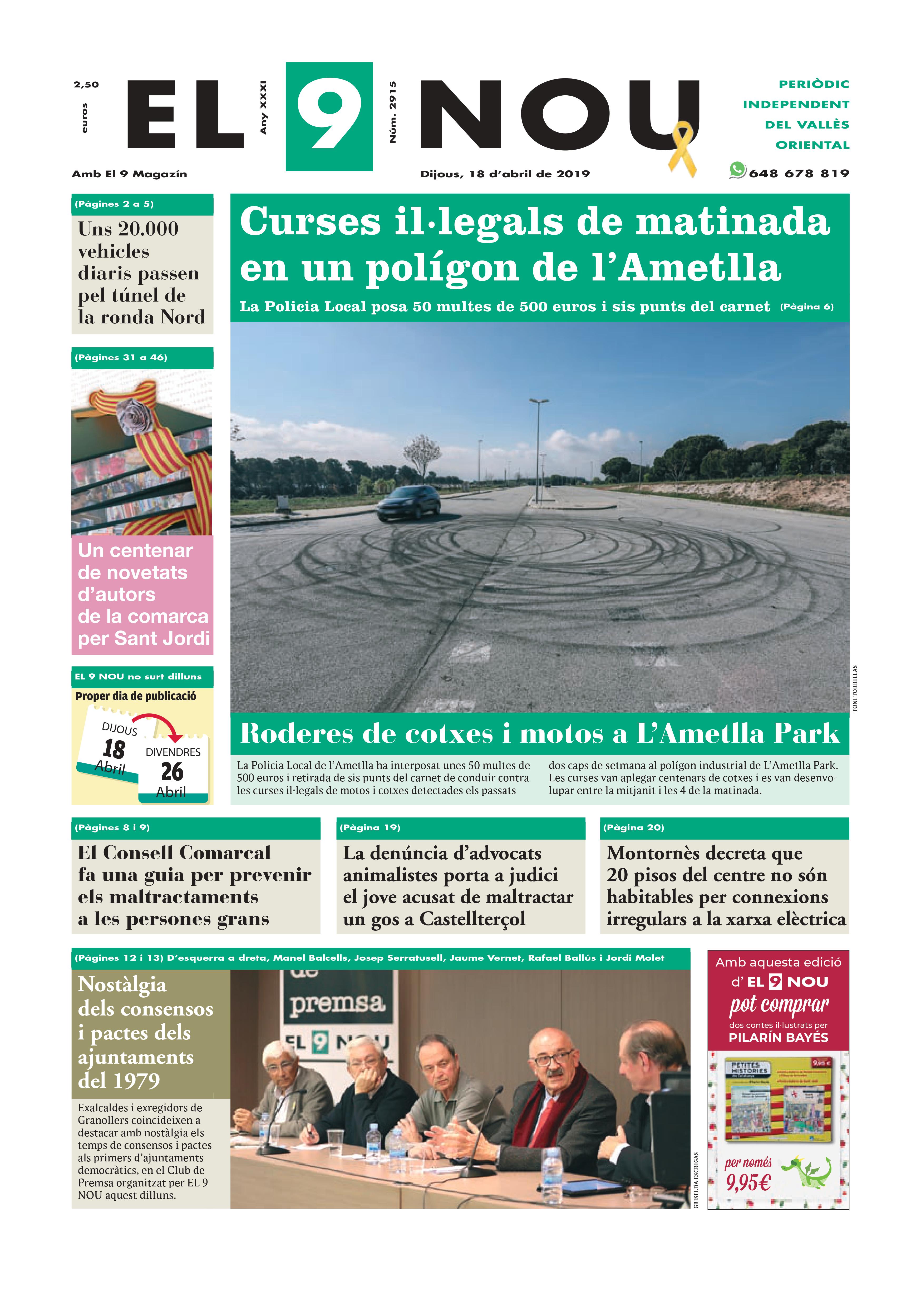 Primera plana EL 9 NOU 18_04_19 Vallès