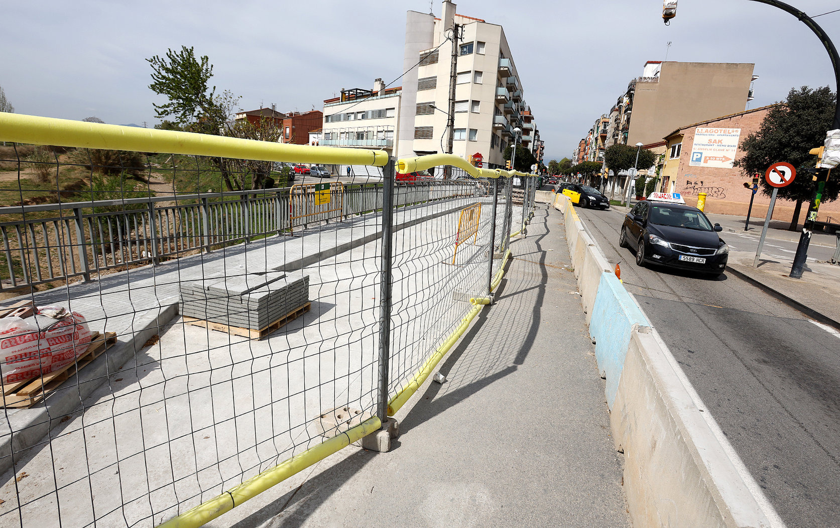 Les obres d'adequació de la parada, que ja s'han enllestit