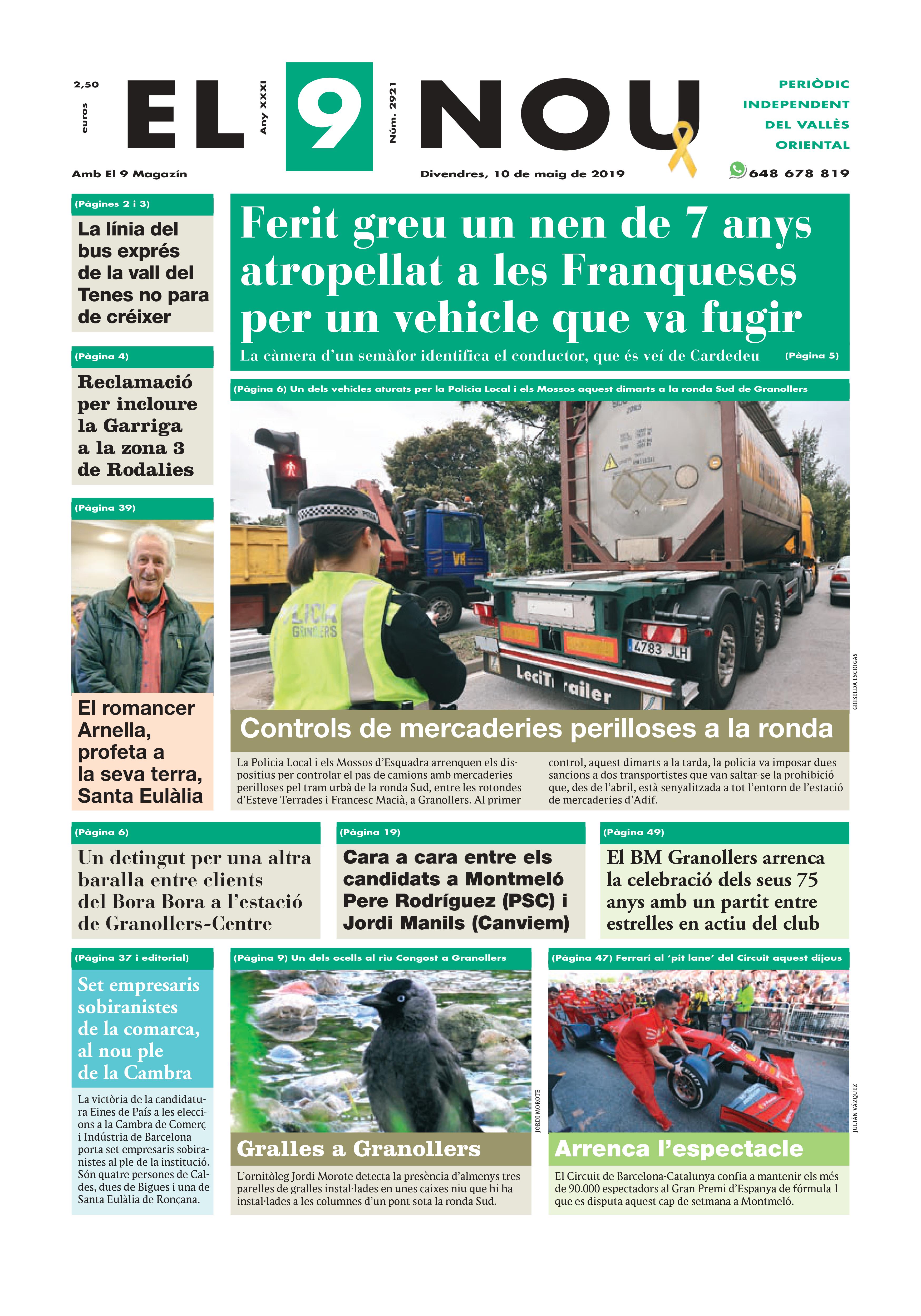Primera plana EL 9 NOU 10_05_19 Vallès
