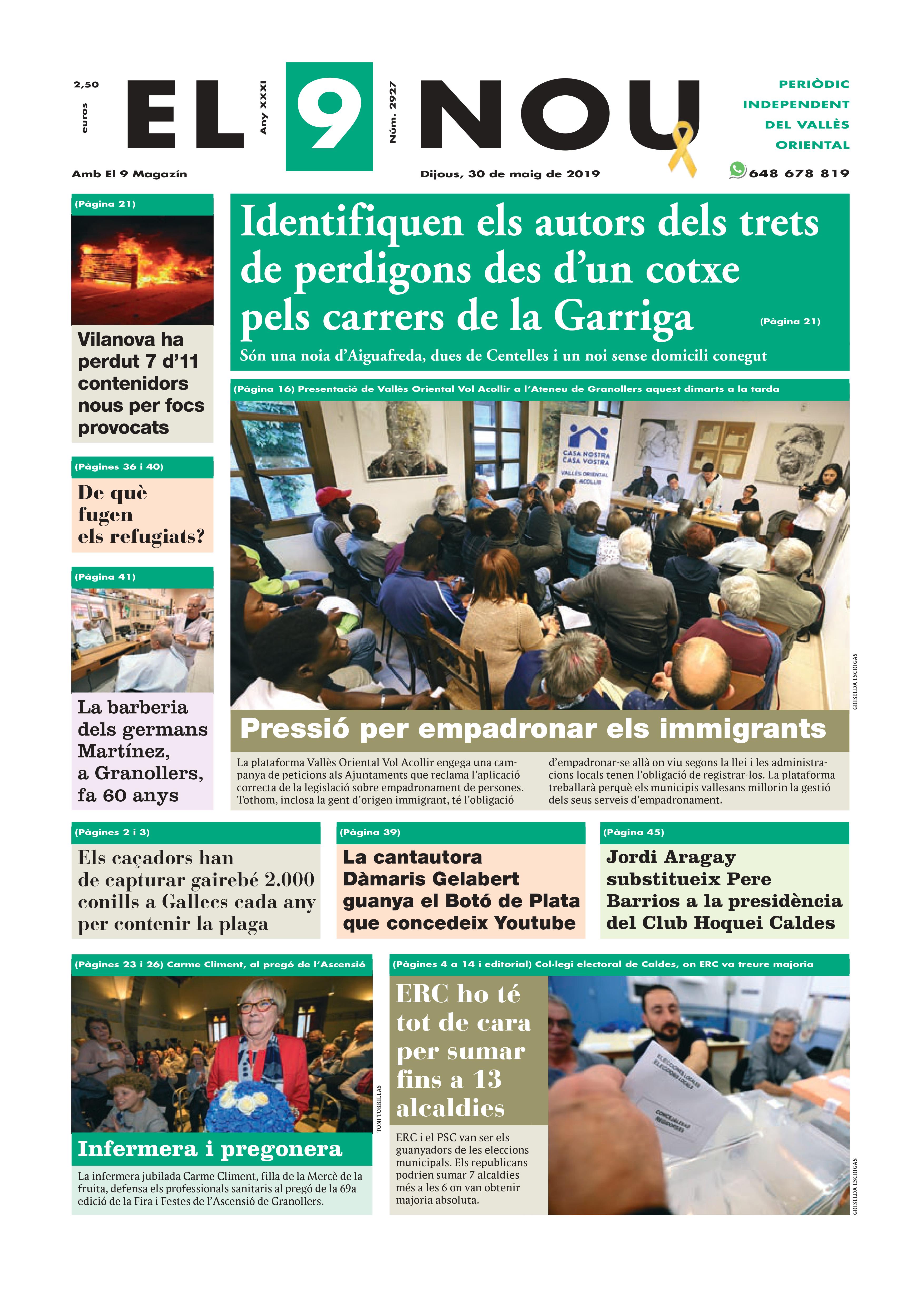 Primera plana EL 9 NOU 30_05_19 Vallès