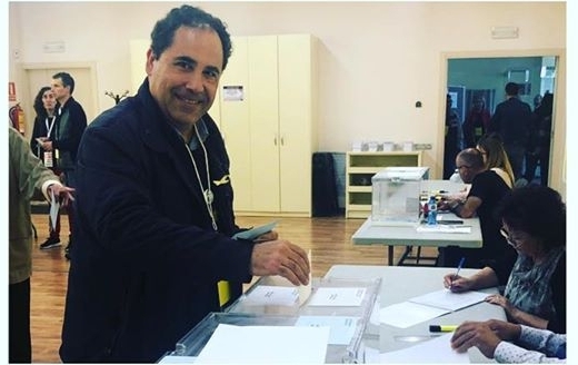 Enric Vinaixa, alcaldable d'ERC votant a Sant Antoni de Vilamajor