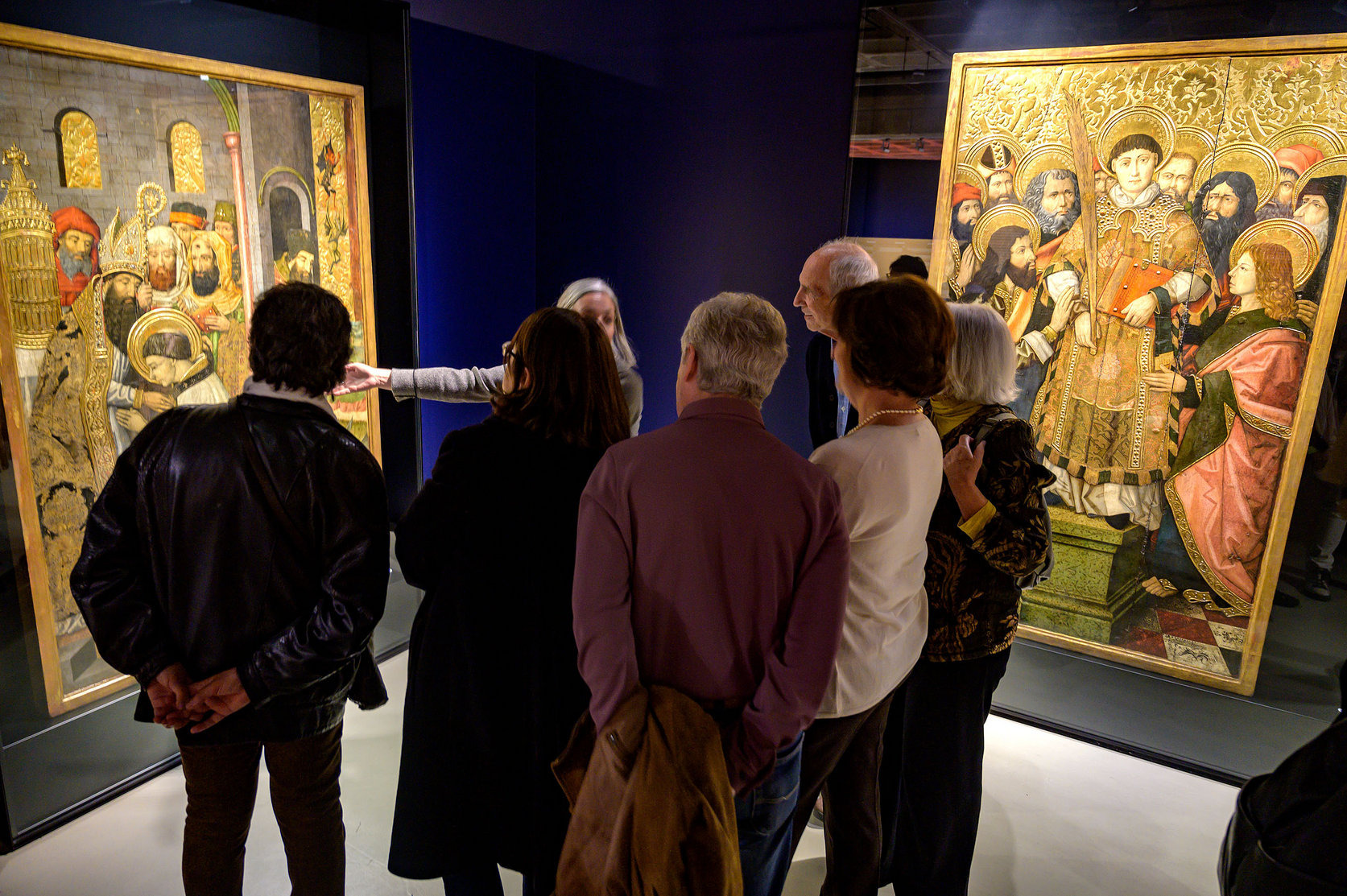 L'exposició del retaule gòtic al Museu de Granollers