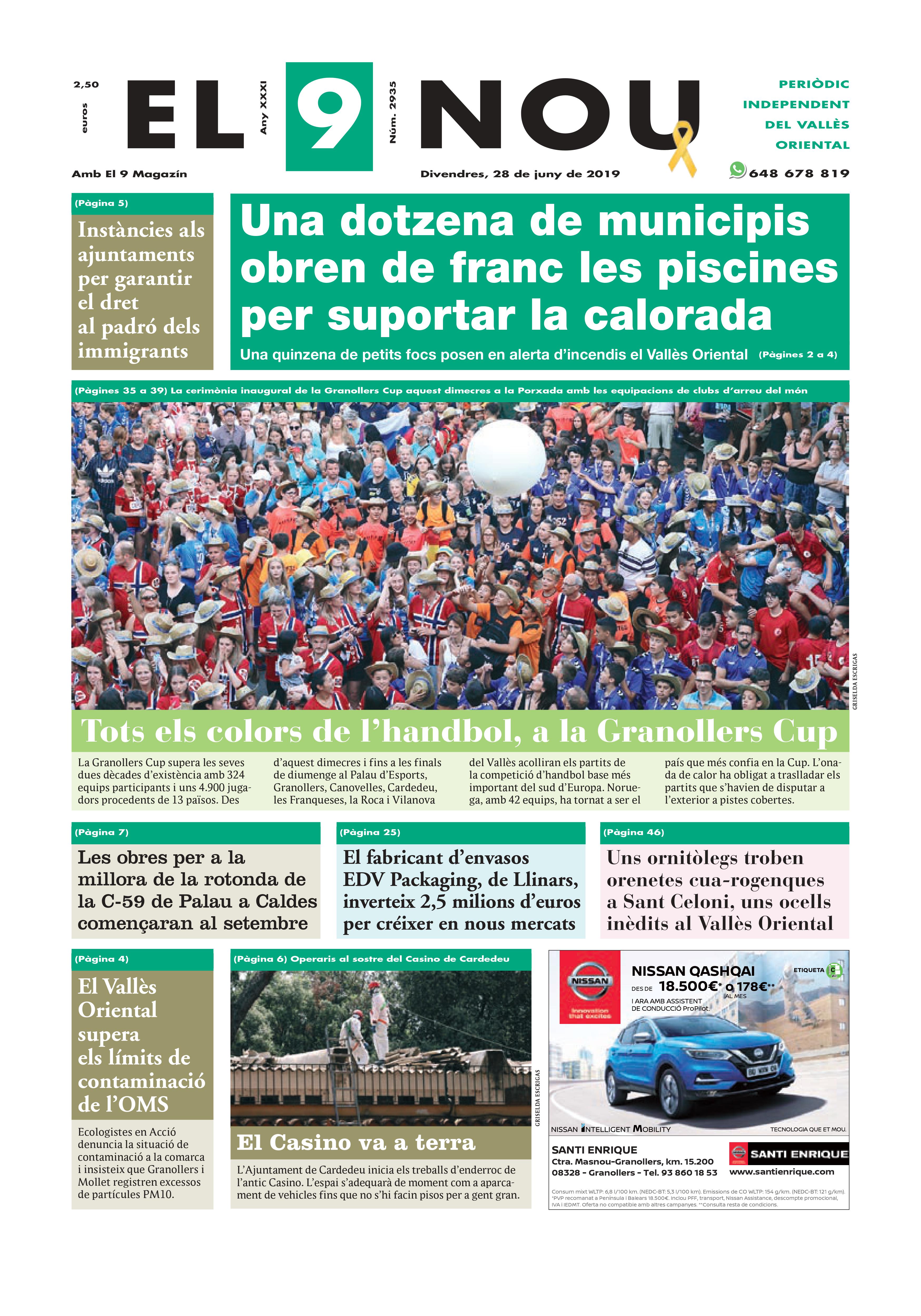 Primera plana EL 9 NOU 28_06_19 Vallès