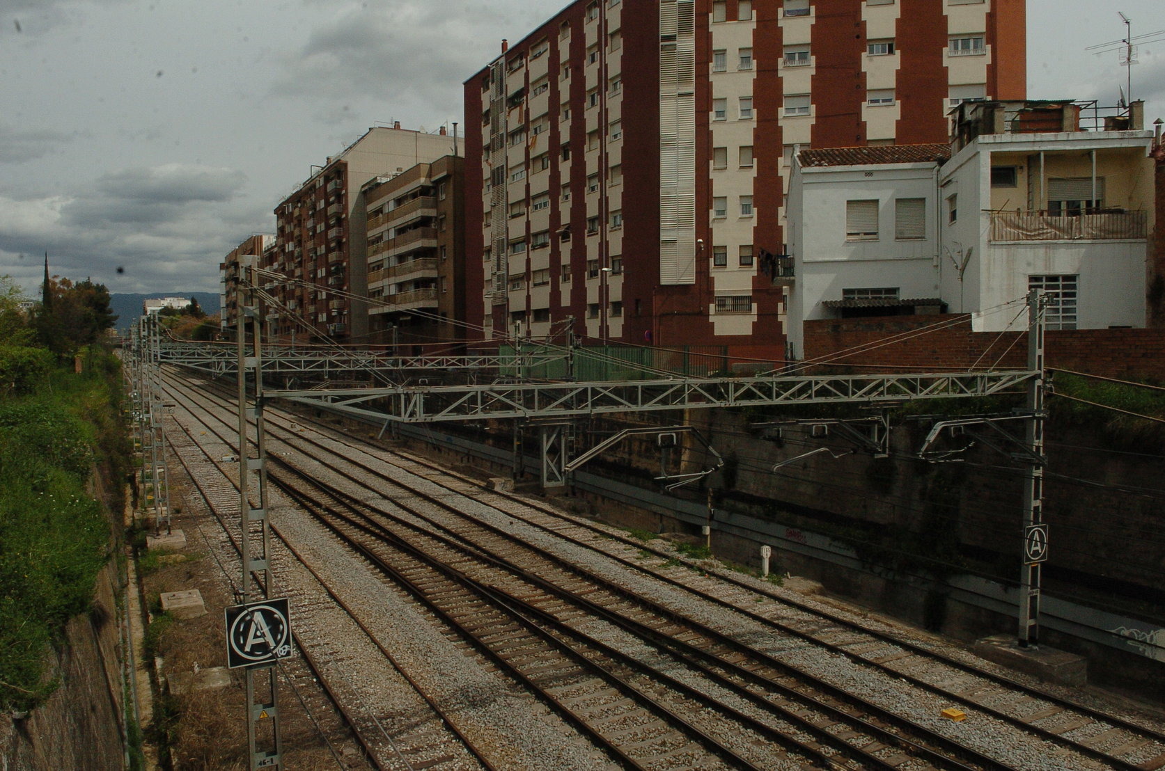 El tram entre els ponts de Josep Umbert i Agustí Vinyamata en una imatge d'arxiu