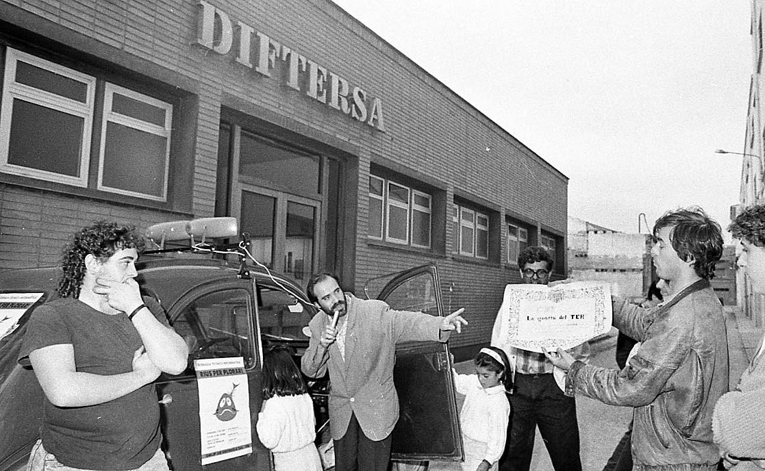 Primera concentració de protesta organitzada pel GDT el juny de 1989