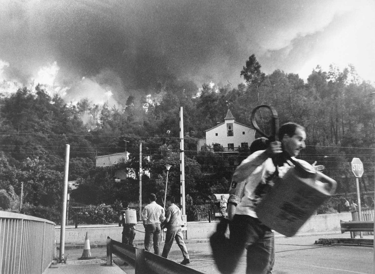 El foc a tocar del Figaró, el 4 de juliol de 1994
