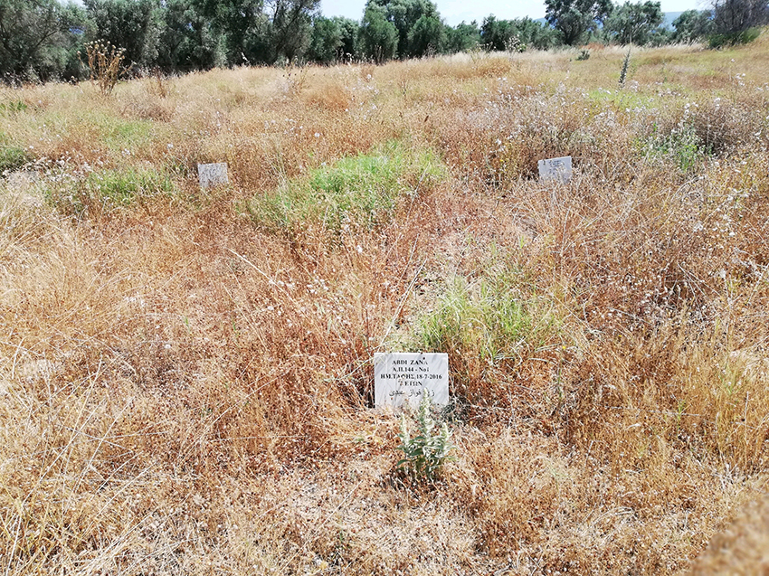 El cementiri és aquest descampat, situat en indret molt amagat i sense senyalitzar ni cuidar