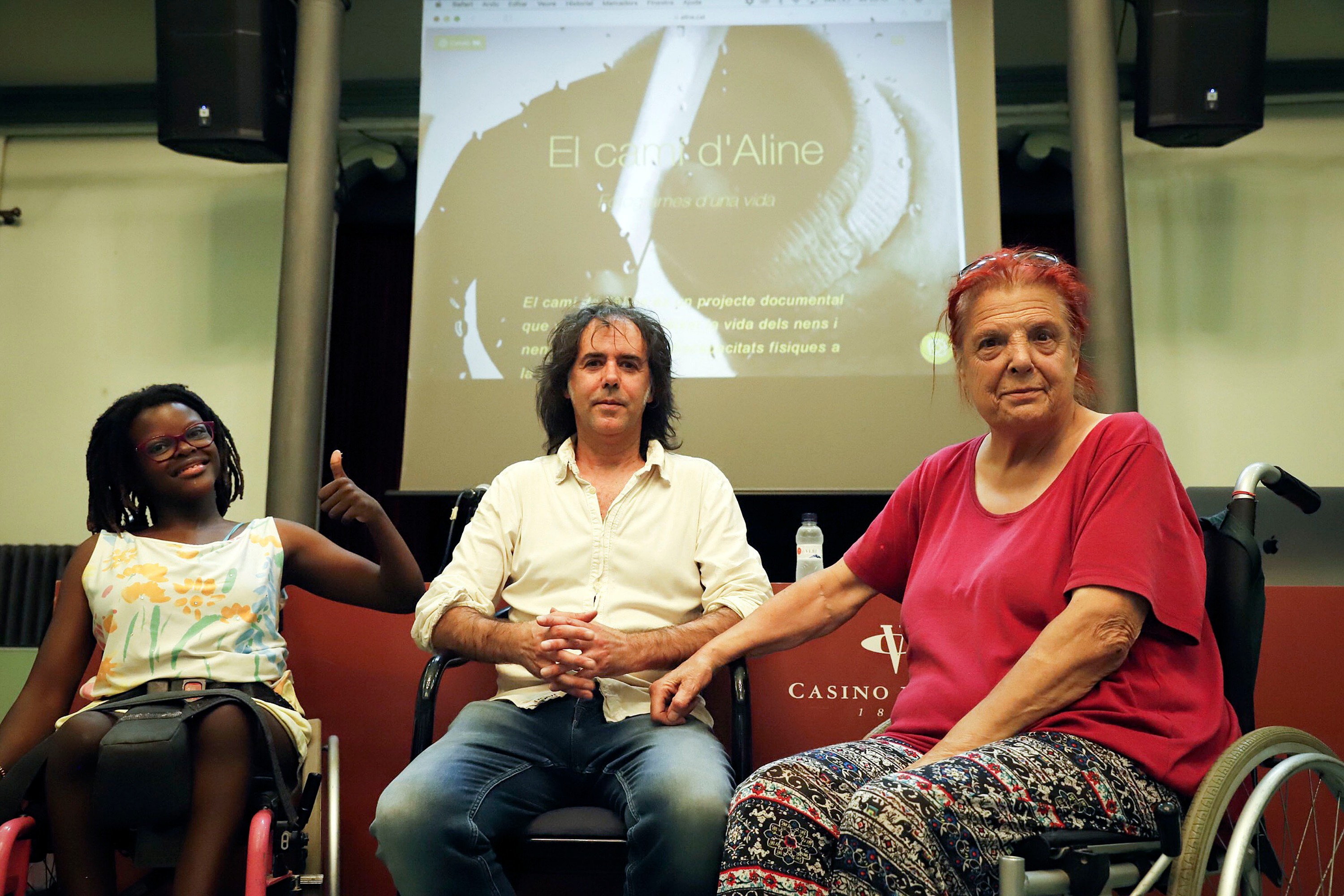 L'Alice, Toni Casasses i Dolors Vilardell en la presentacio del projecte