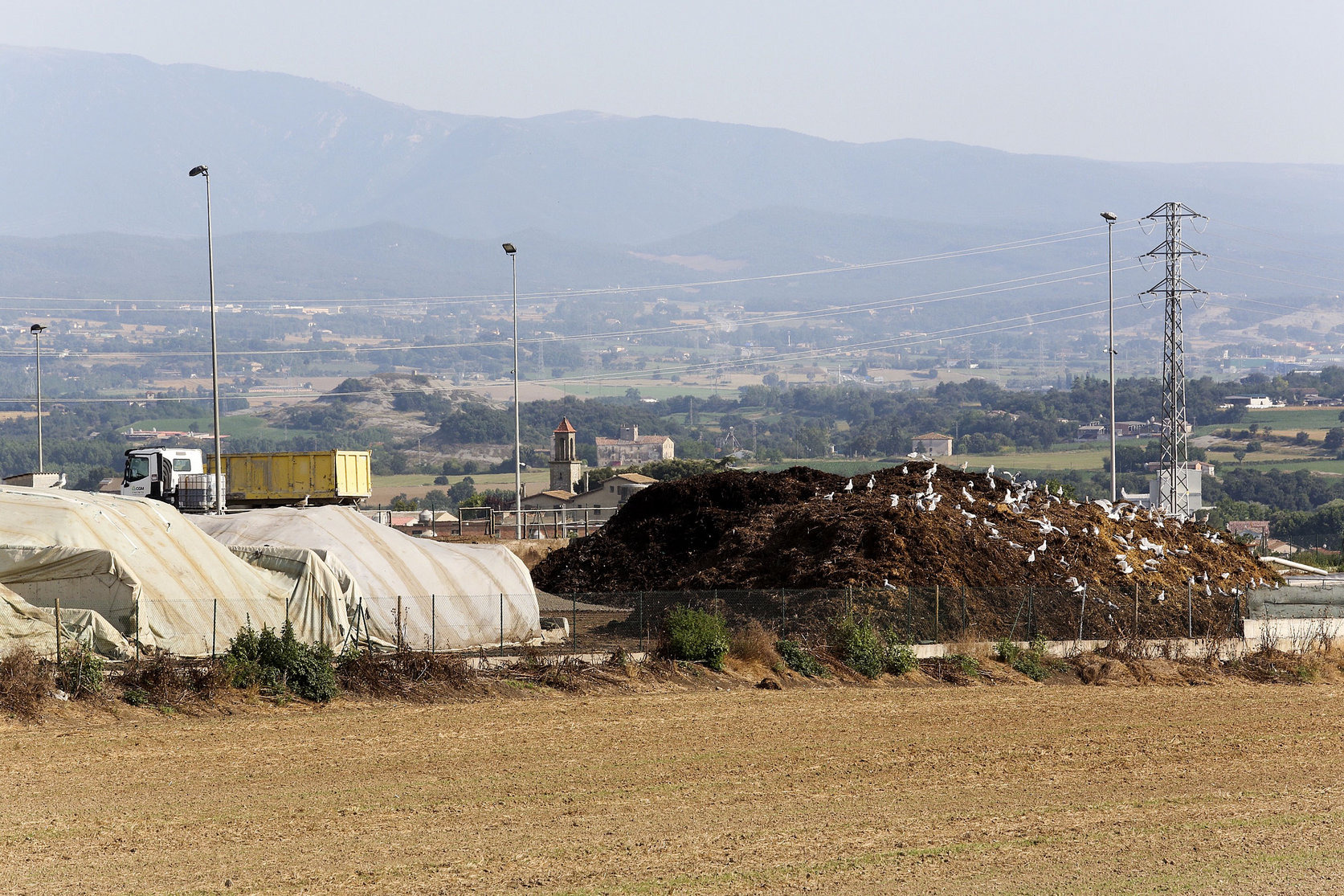 Vista de les instal·lacions de Fervosa, al paratge d’Espadamala, el juliol de l’any passat