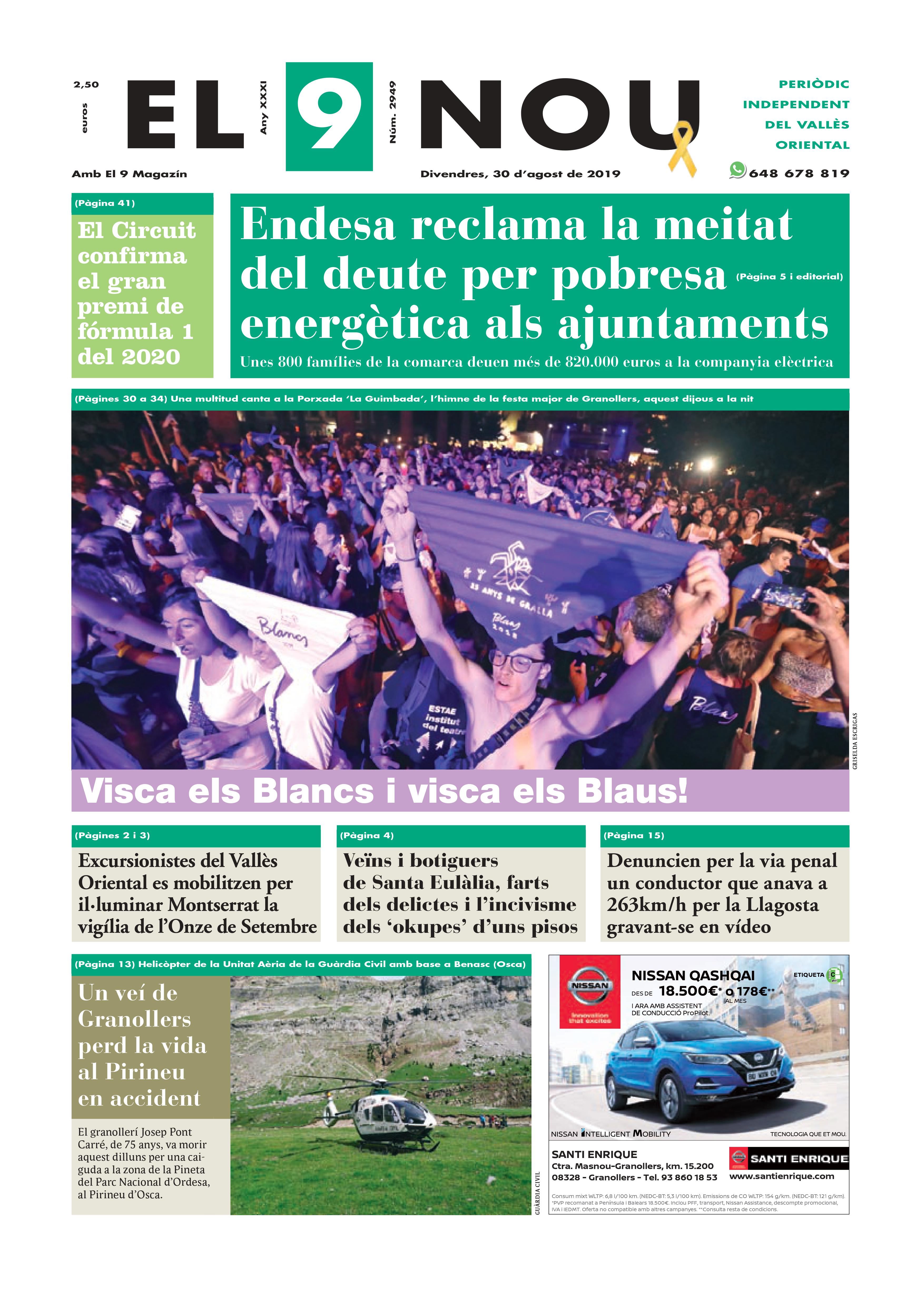 Primera plana EL 9 NOU 30_08_19