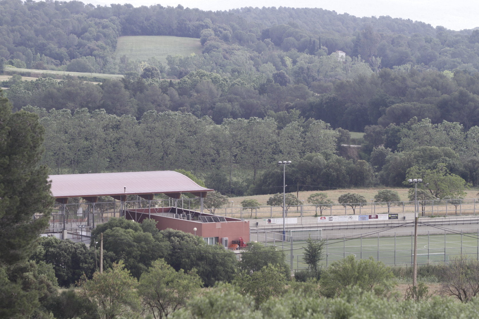 Vista de la zona esportiva de Corró d'Amunt