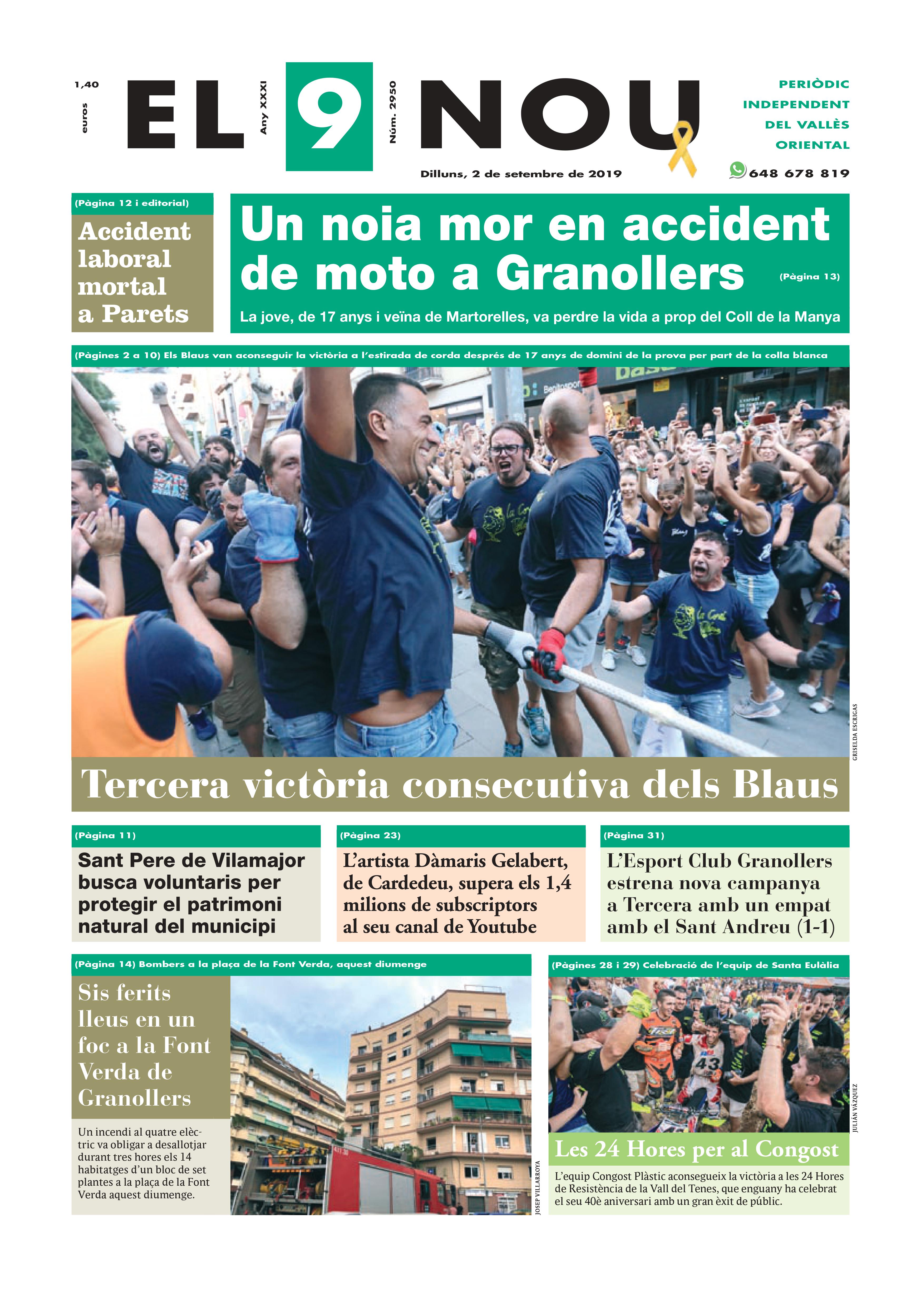 Primera plana EL 9 NOU 02_09_19