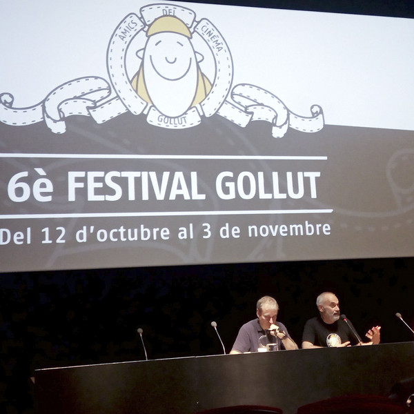 Octavi Martí i Joaquim Roqué a la presentació del festival a la Filmoteca de Catalunya