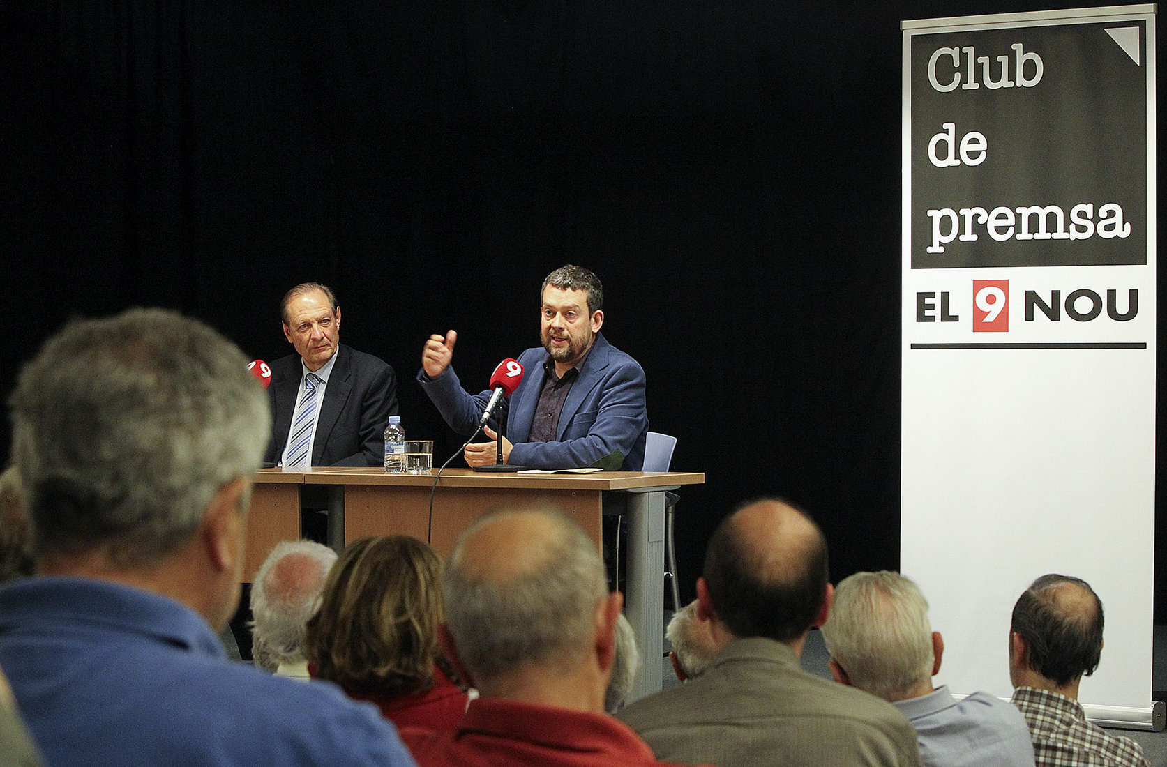 Imatge d'arxiu d'un altre Club de Premsa amb Francesc-Marc Álvaro, el maig de l'any 2017
