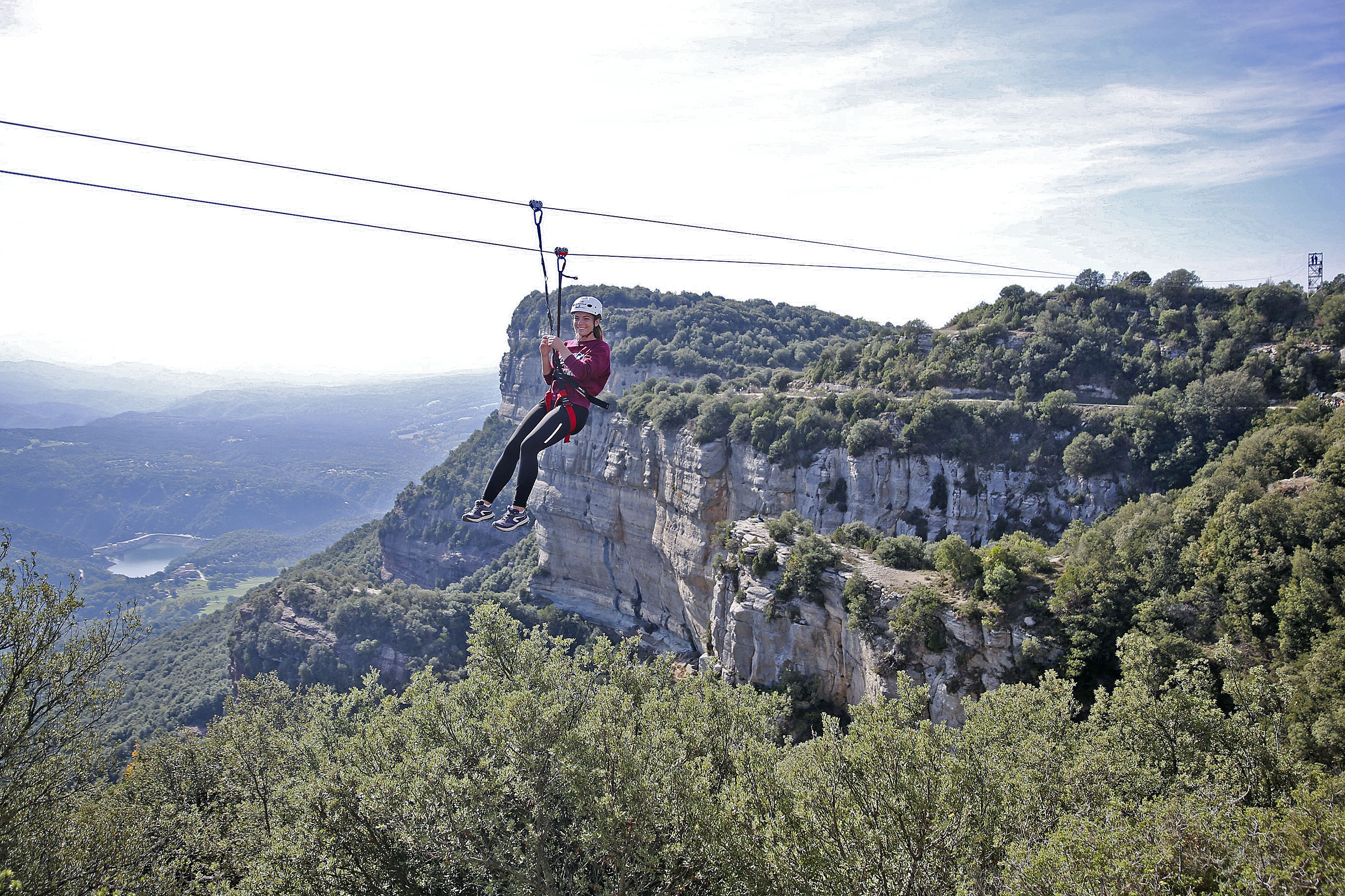 Des de la tirolina hi havia unes vistes espectaculars